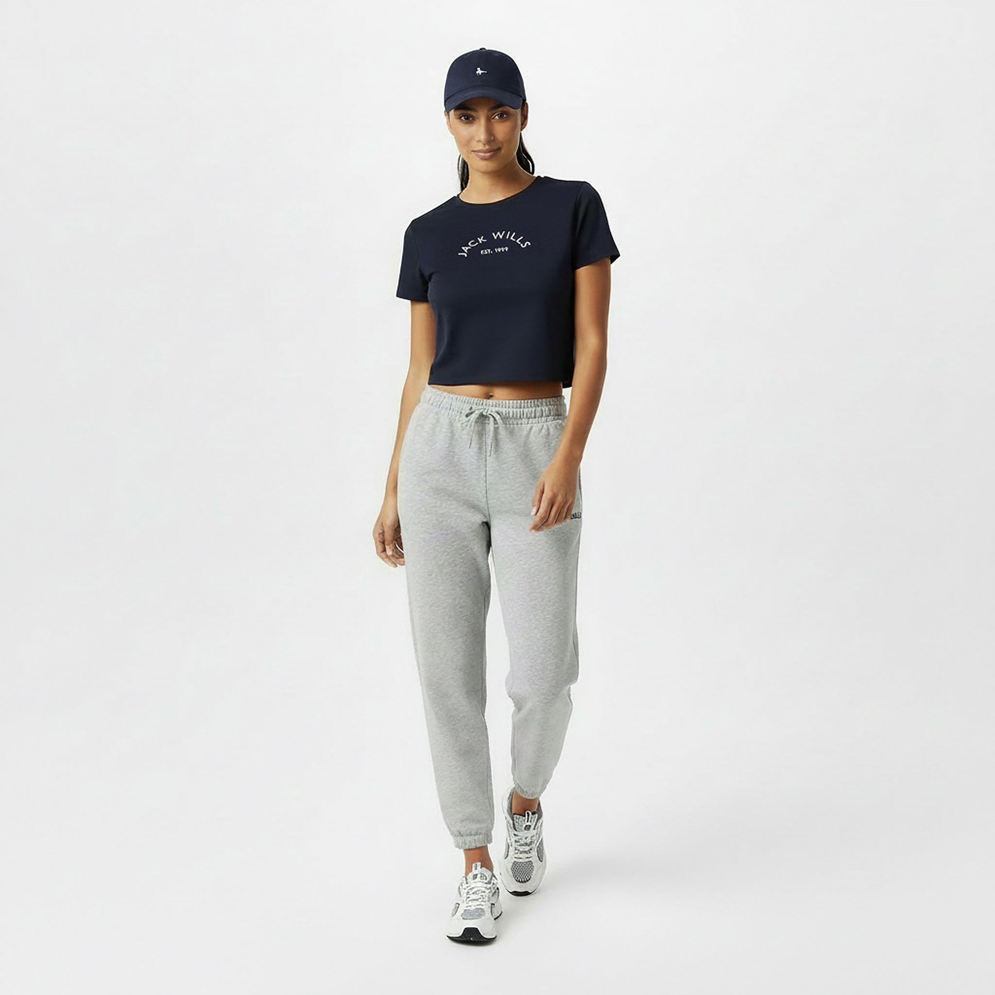 Navy - Jack Wills - Cropped Baby Tee Ladies - 5