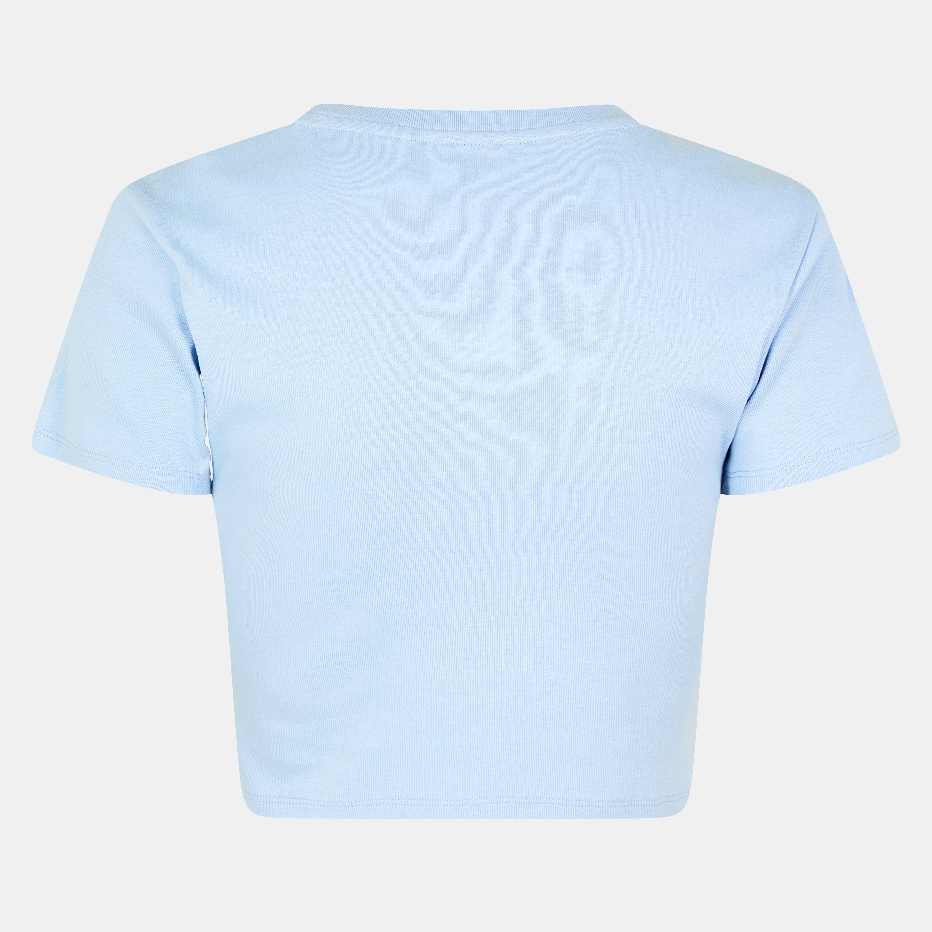 Soft Blue - Jack Wills - Cropped Baby Tee Ladies - 2