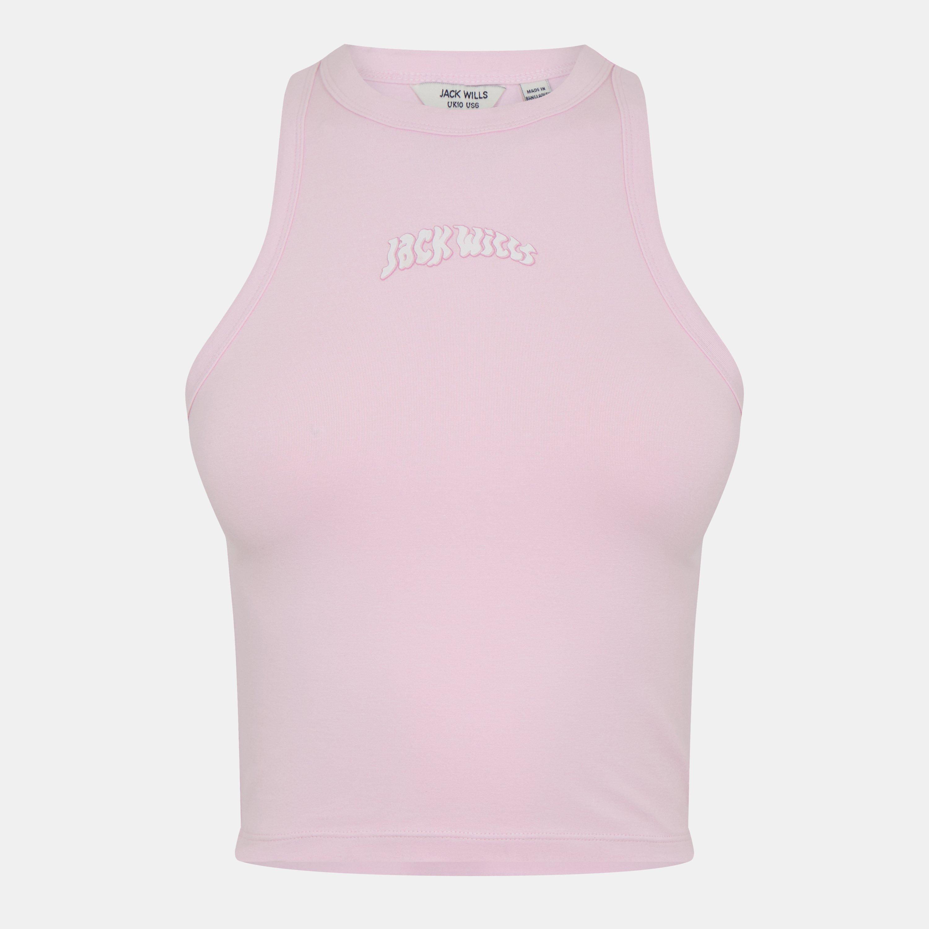 Pink Icing - Jack Wills - Women's JW Graphic Racerback Vest - 1