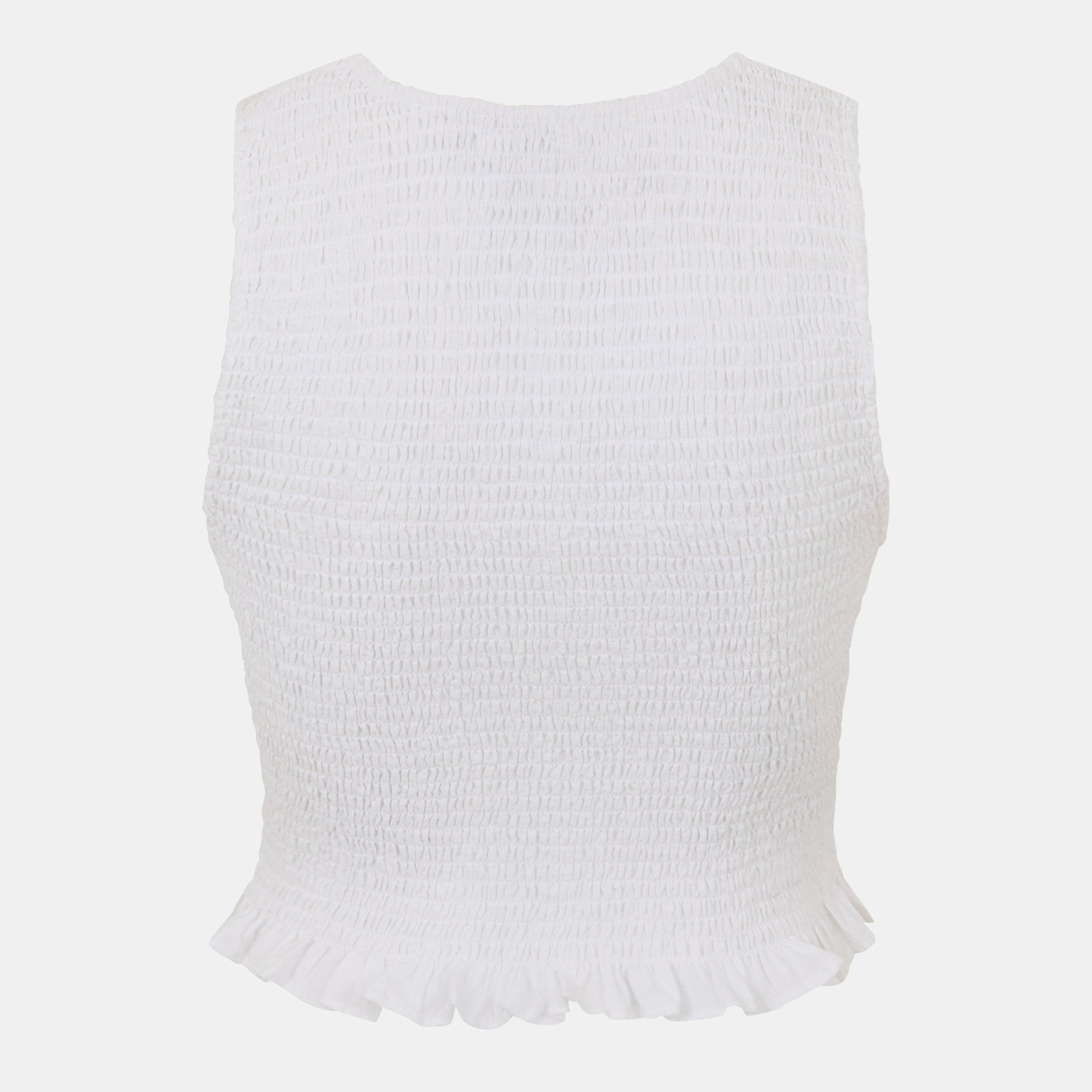 Vintage White - Jack Wills - Shirred Tank - 2