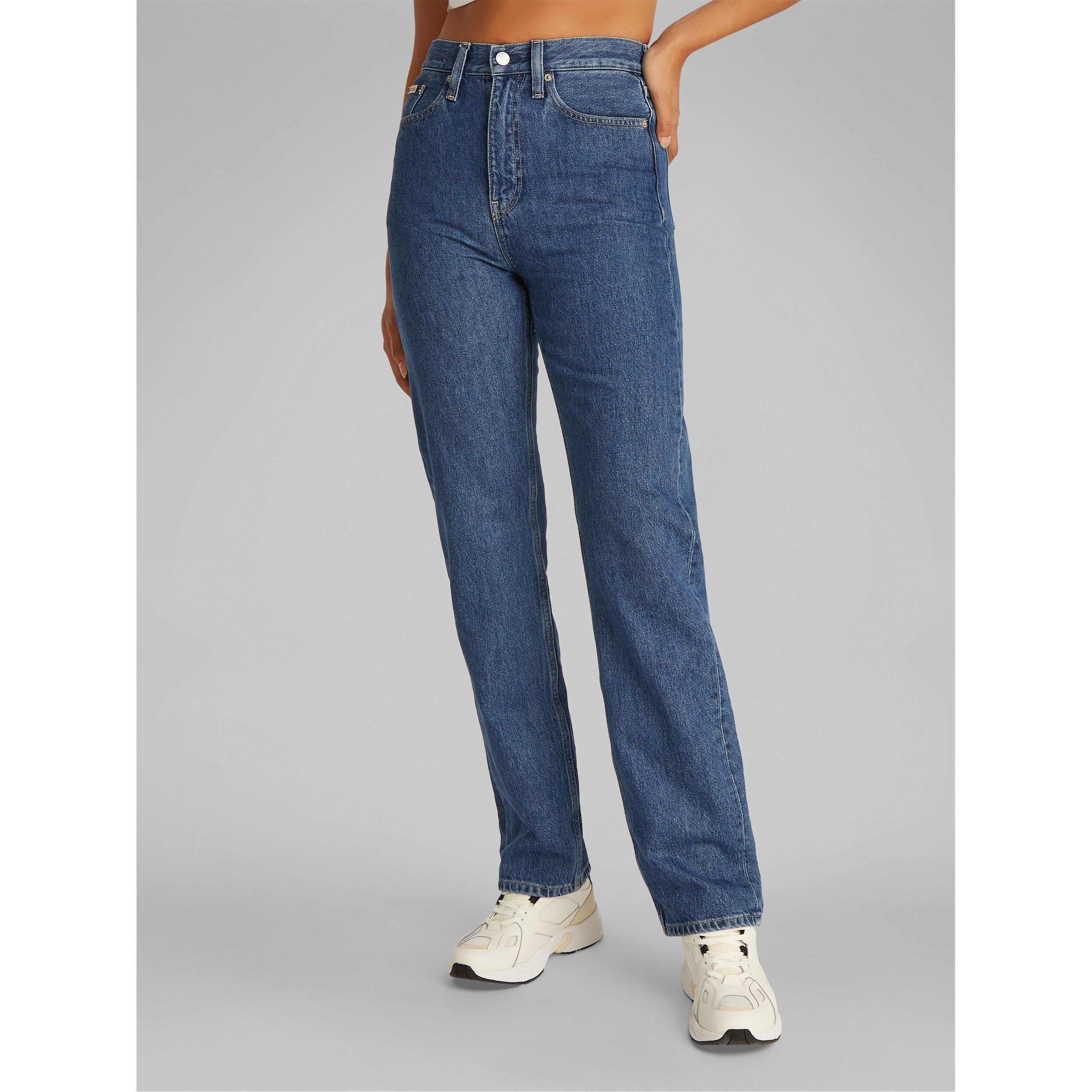 Denim medio - Calvin Klein Jeans - Women's High Rise Straight Leg Jeans - 2