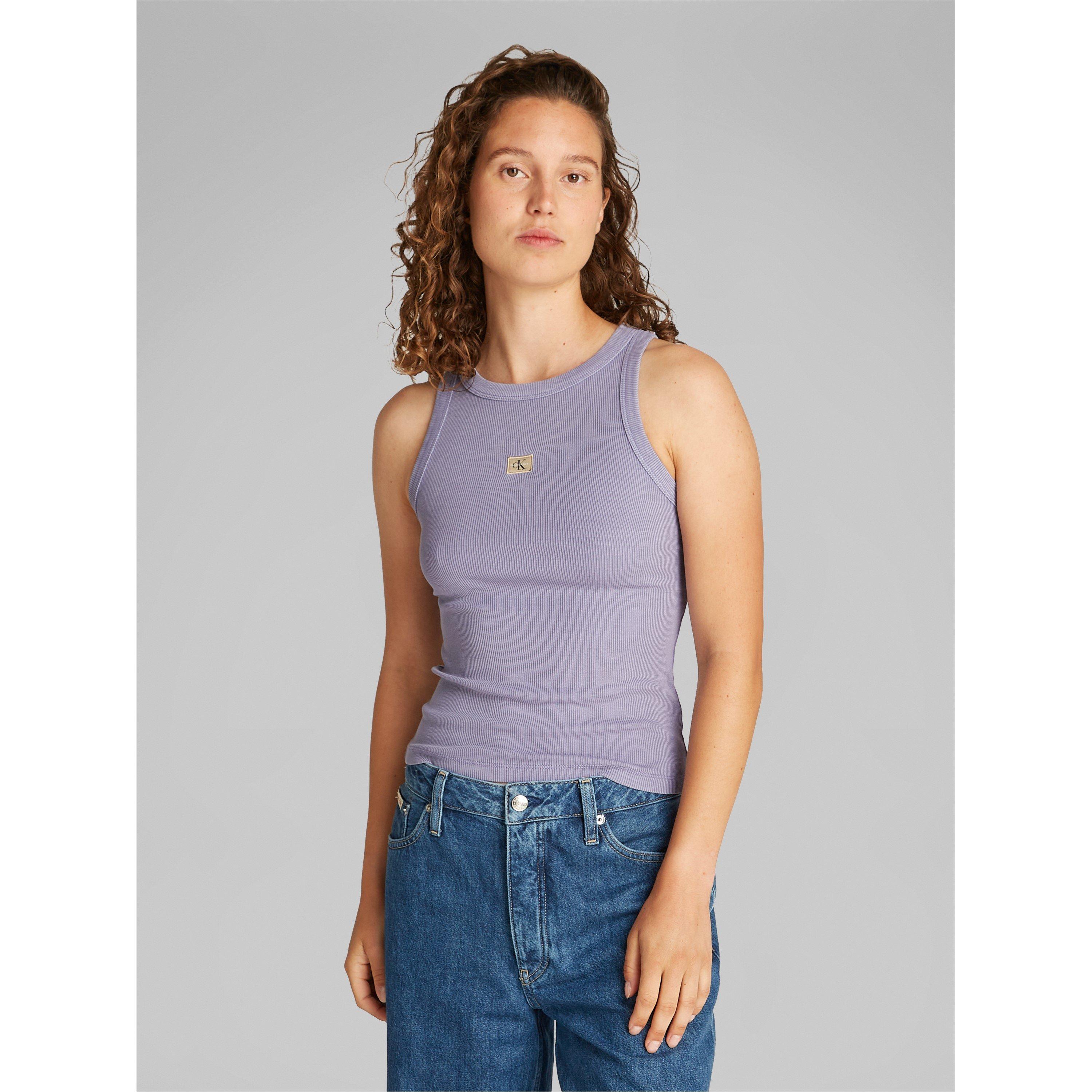Persian Violet - Calvin Klein Jeans - Women's Washed Woven Rib Cami Top - 2
