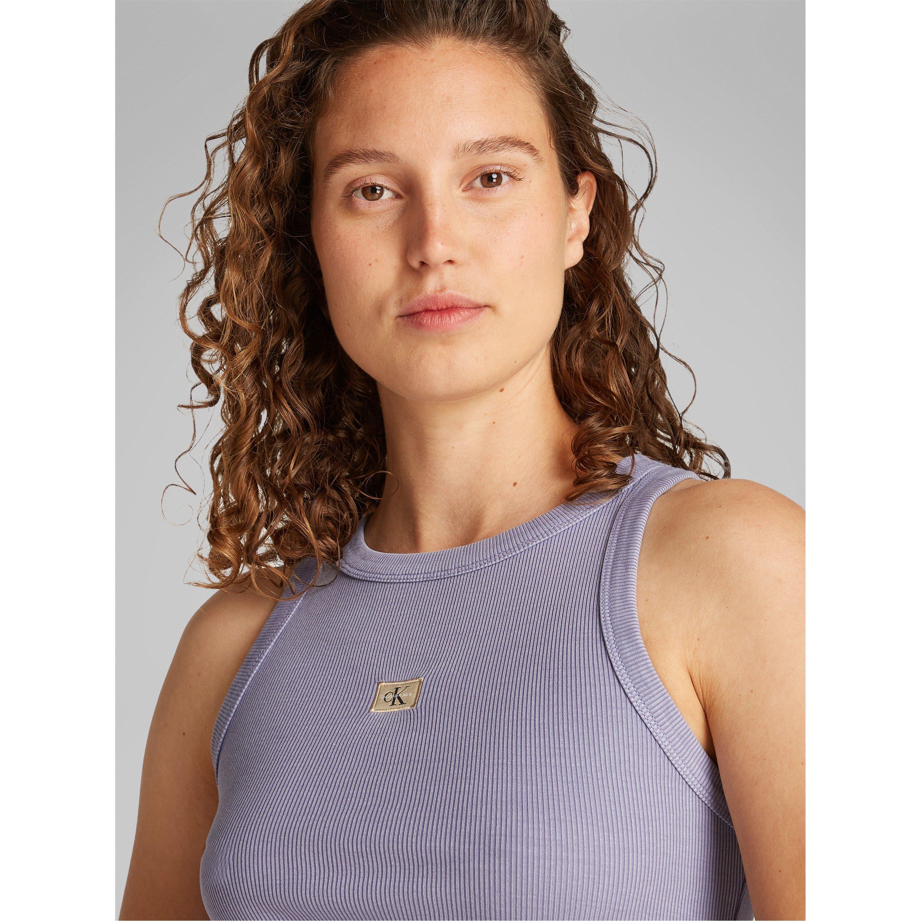 Persian Violet - Calvin Klein Jeans - Women's Washed Woven Rib Cami Top - 5
