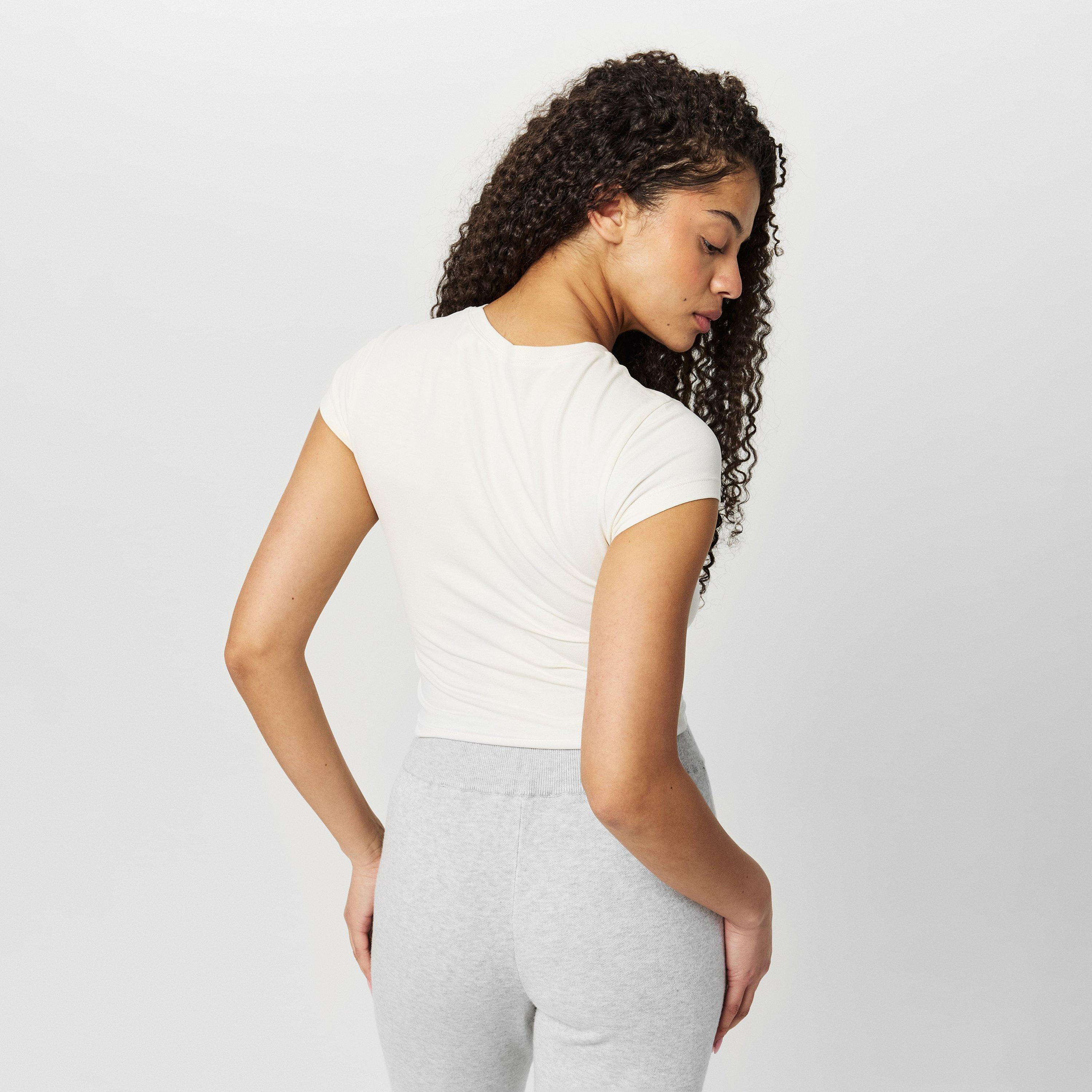 Vintage bijela - Jack Wills - JW Graphic Cap Sleeve Crop Top - 4