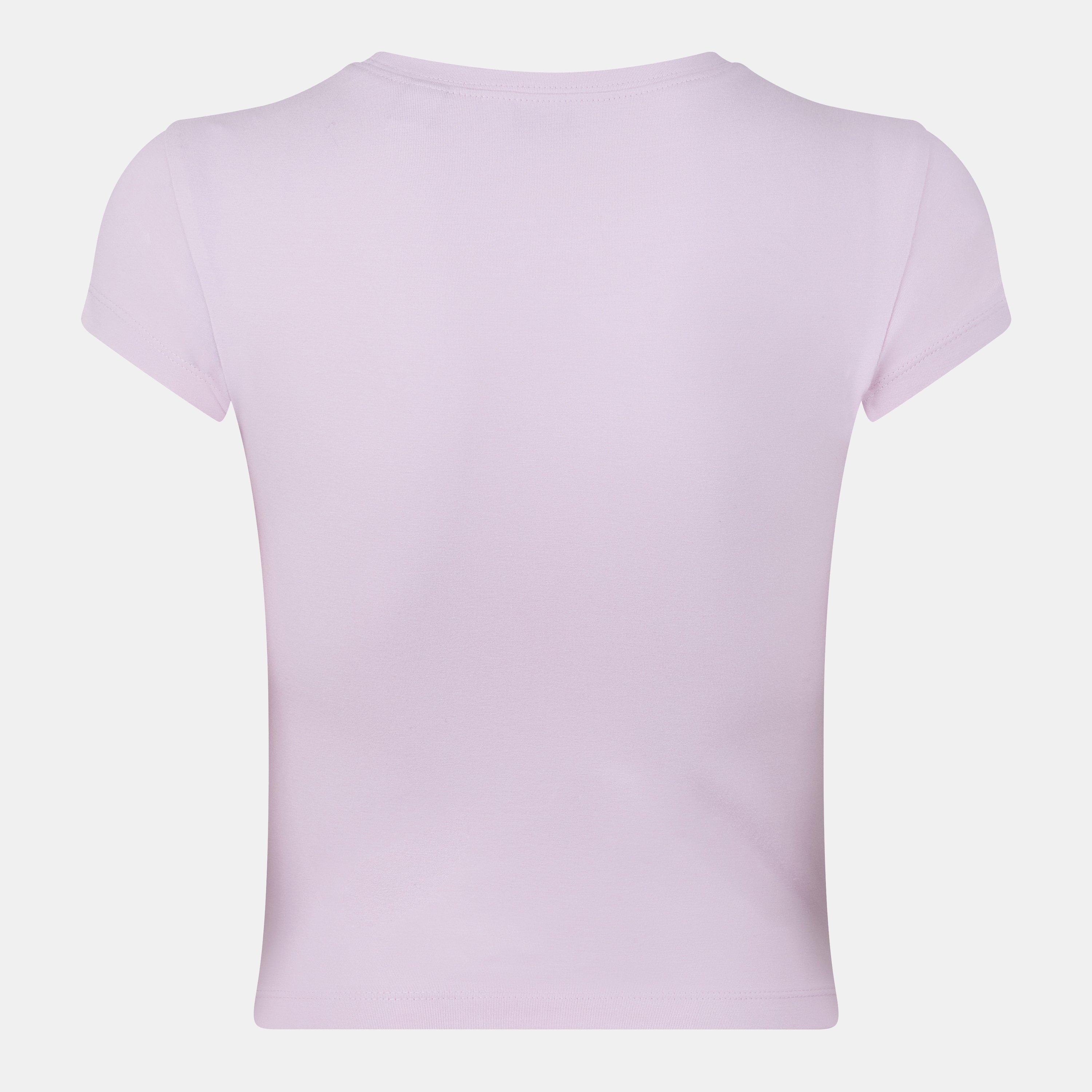 Pink Icing - Jack Wills - Graphic Cap-Sleeved Crop Top - 2