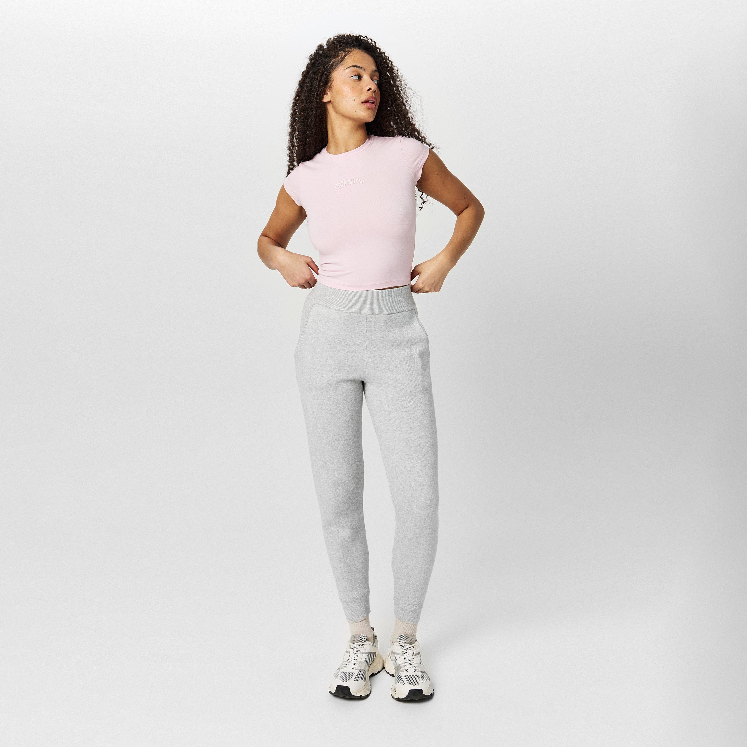 Pink Icing - Jack Wills - Graphic Cap-Sleeved Crop Top - 6