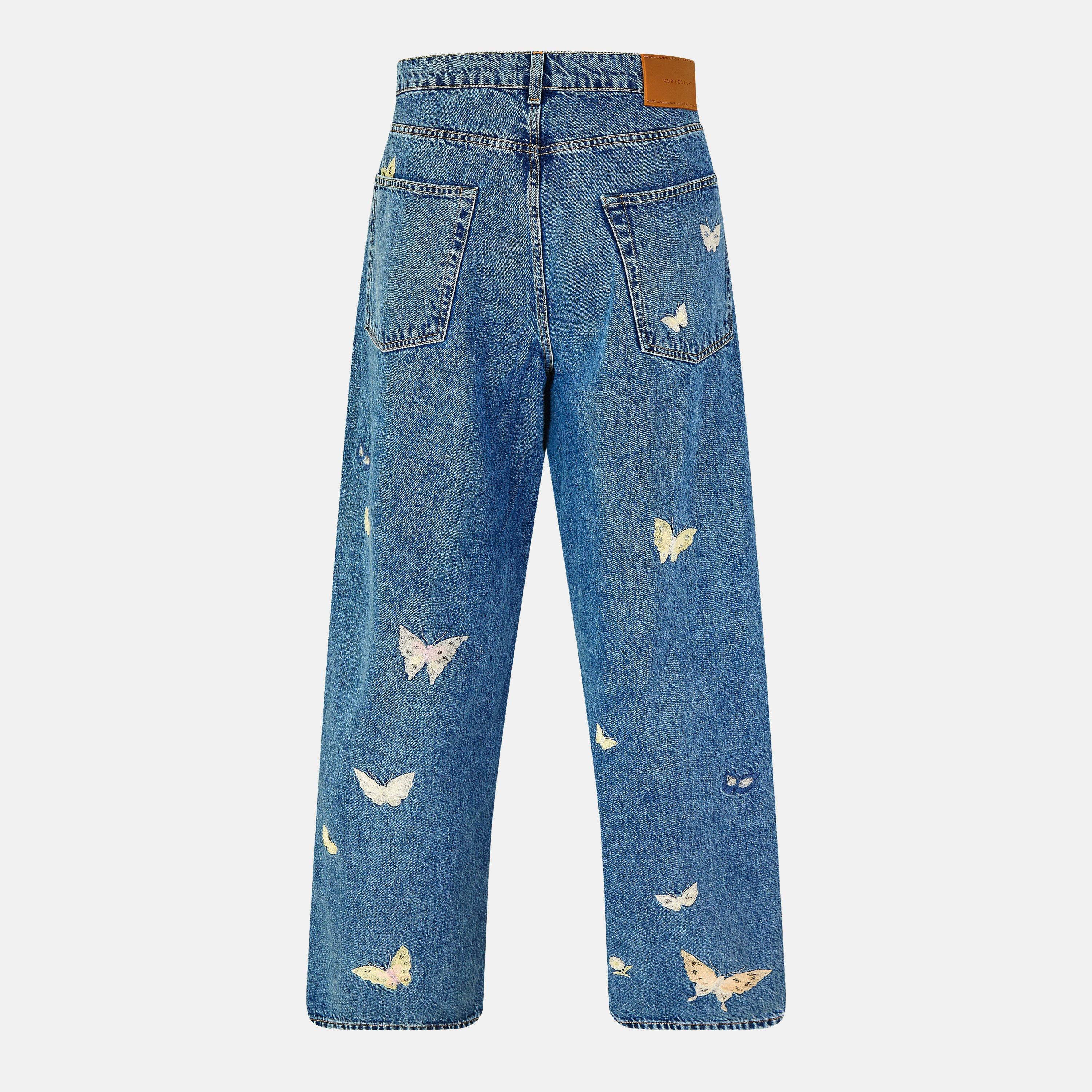 Indgo Butterfly - Our Legacy - Men's Vast Cut Relaxed Fit Straight Leg Jeans - 2