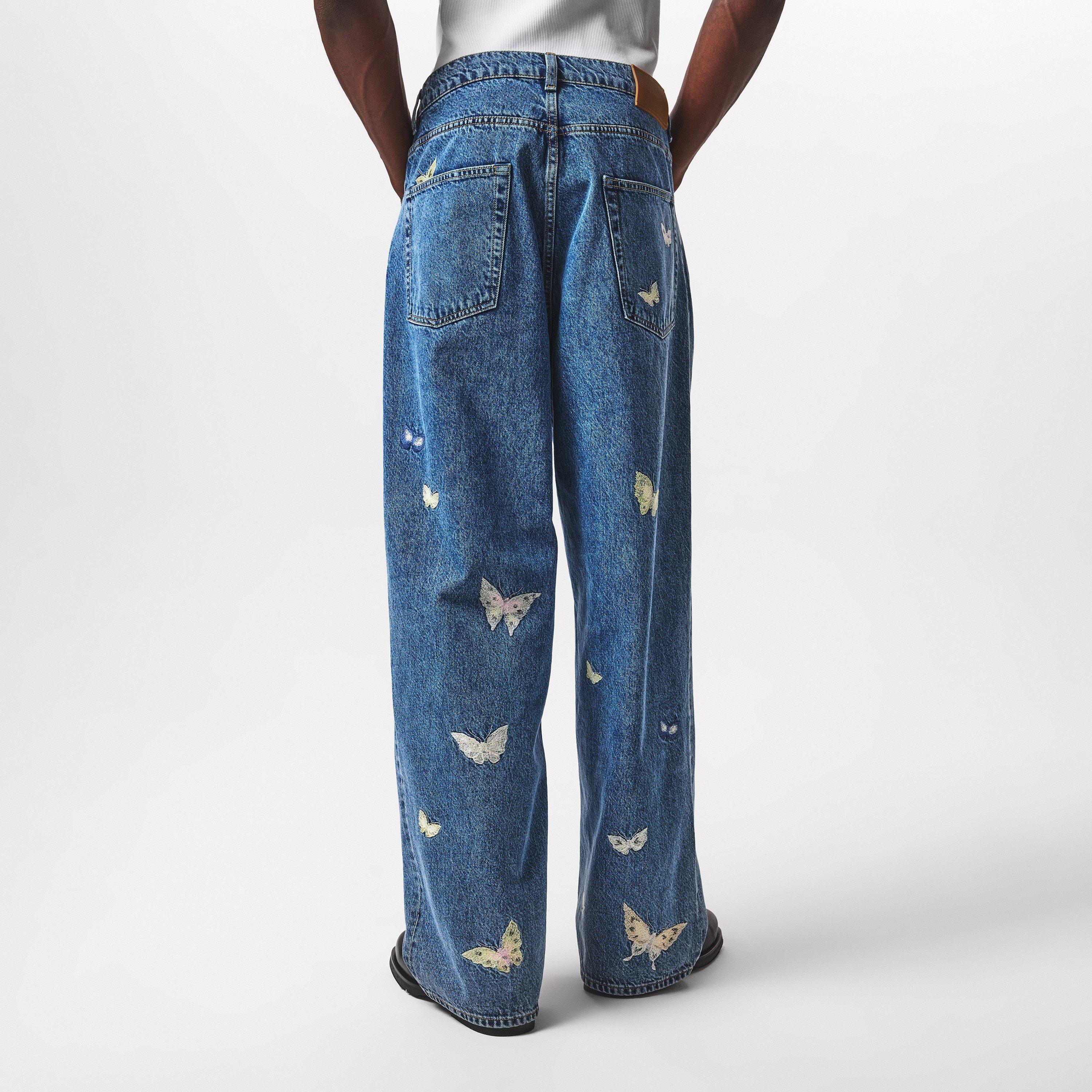 Indgo Butterfly - Our Legacy - Men's Vast Cut Relaxed Fit Straight Leg Jeans - 4