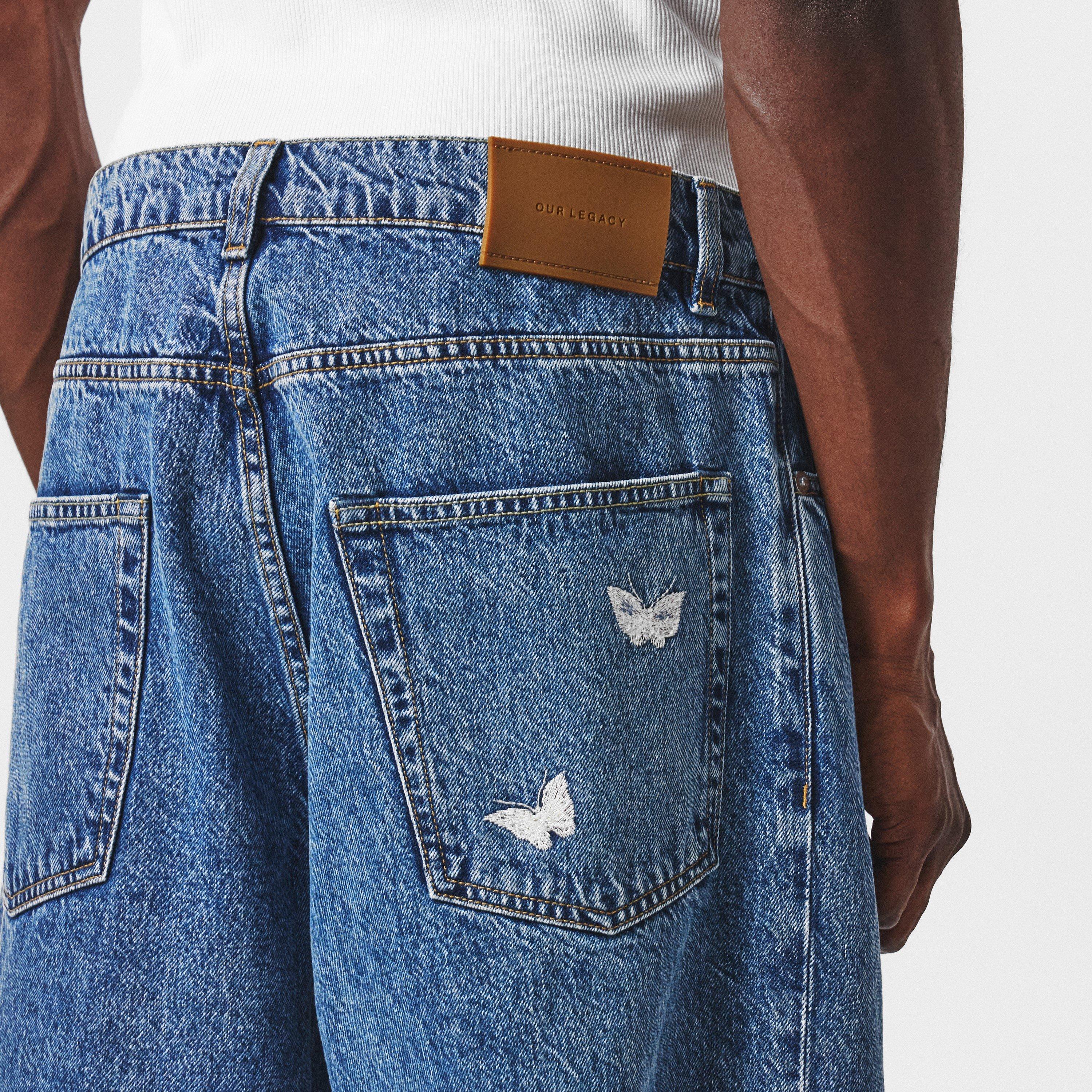 Indgo Butterfly - Our Legacy - Men's Vast Cut Relaxed Fit Straight Leg Jeans - 5