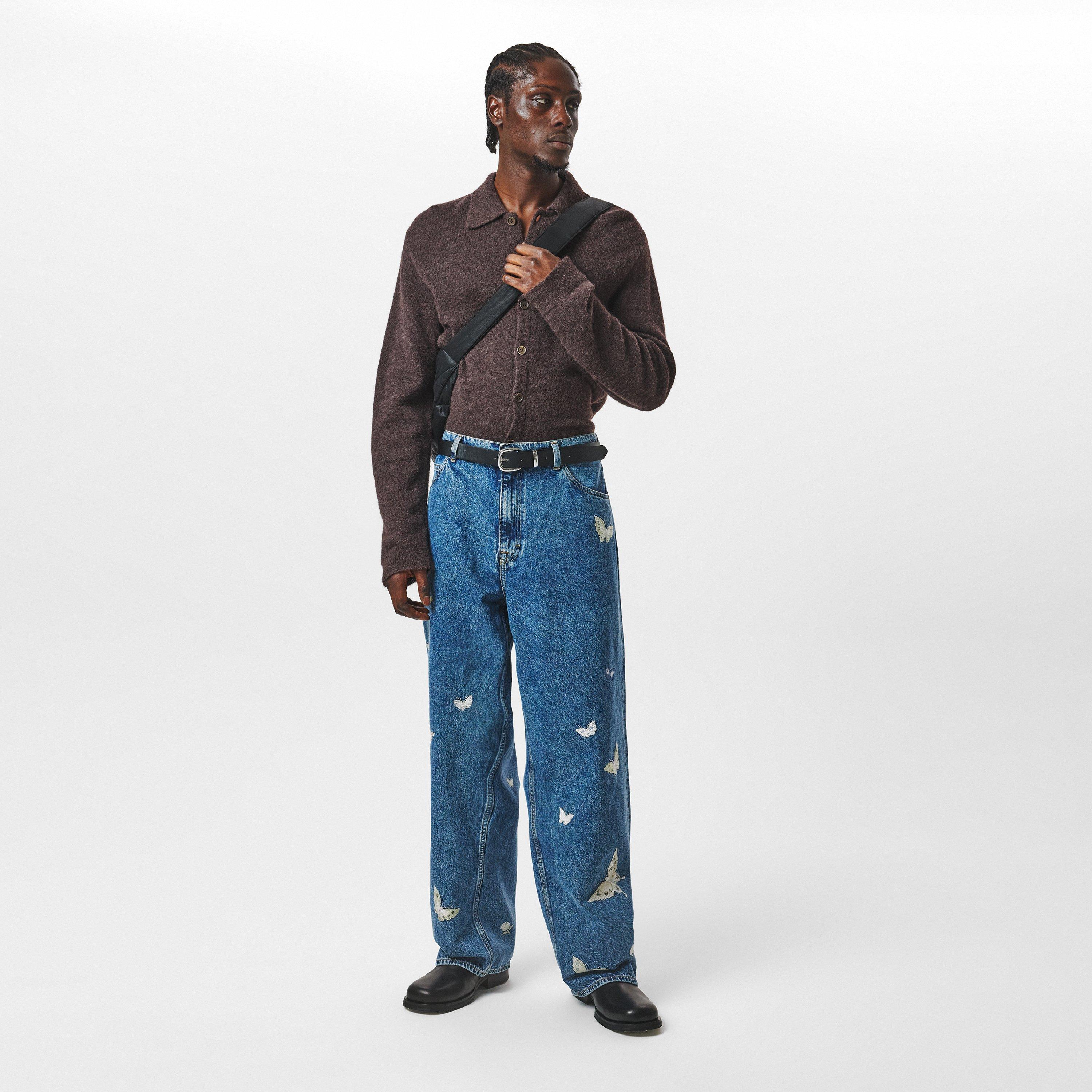 Indgo Butterfly - Our Legacy - Men's Vast Cut Relaxed Fit Straight Leg Jeans - 6