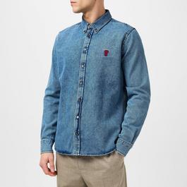 Ami Paris De Coeur Denim Shirt