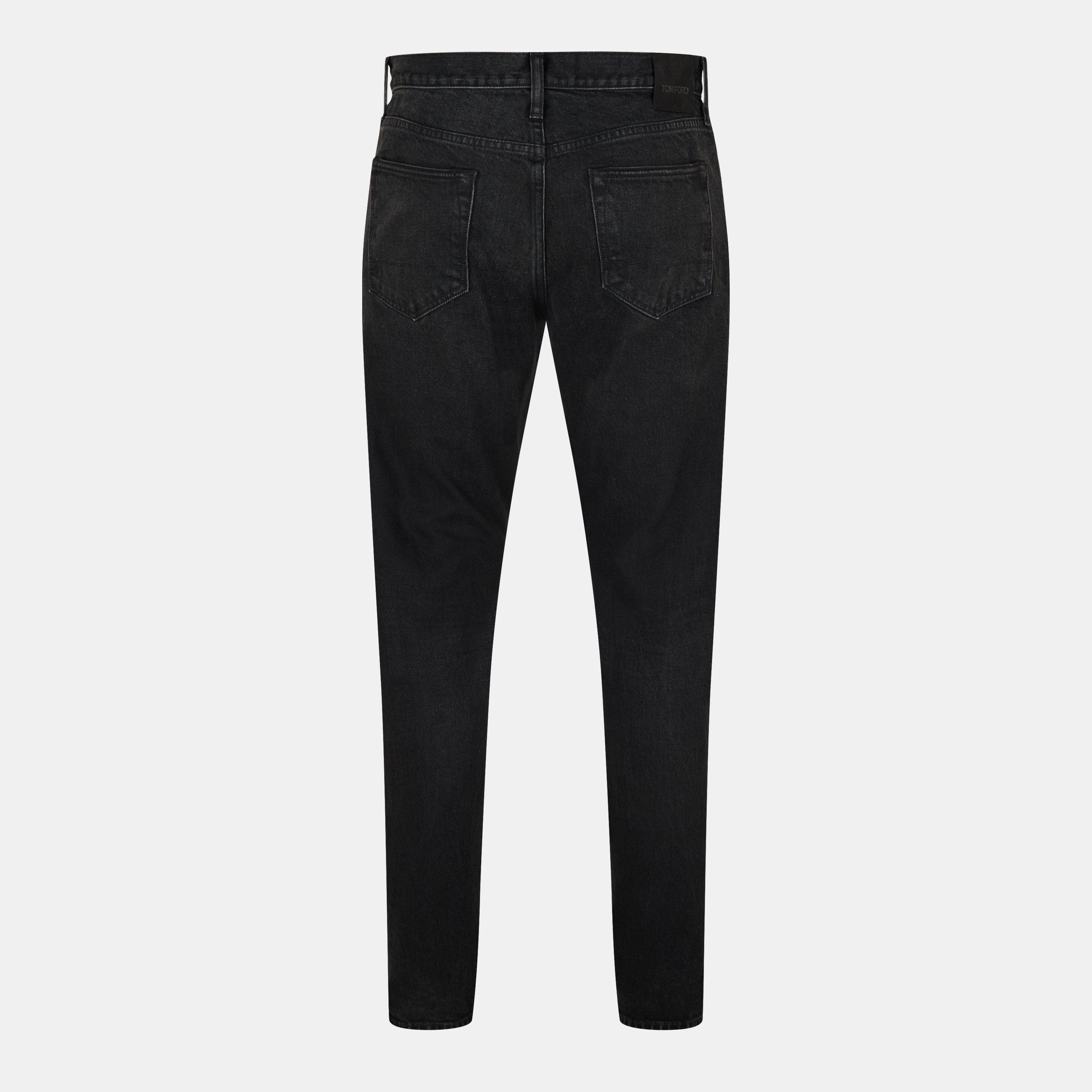 Washed Black - Tom Ford - Men's Straight Leg Jeans - 2