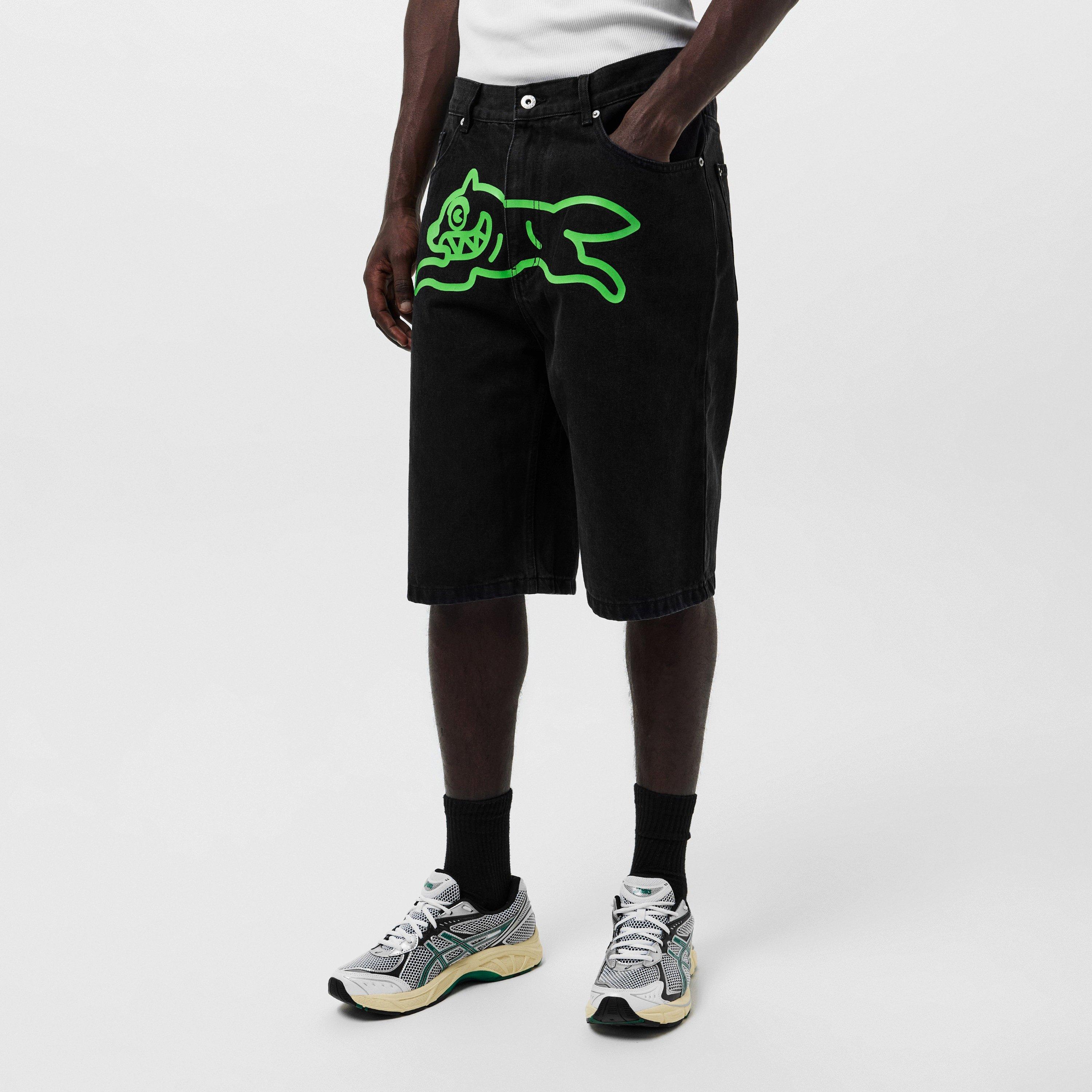 Black Denim - ICECREAM - Men's Denim Shorts - 3