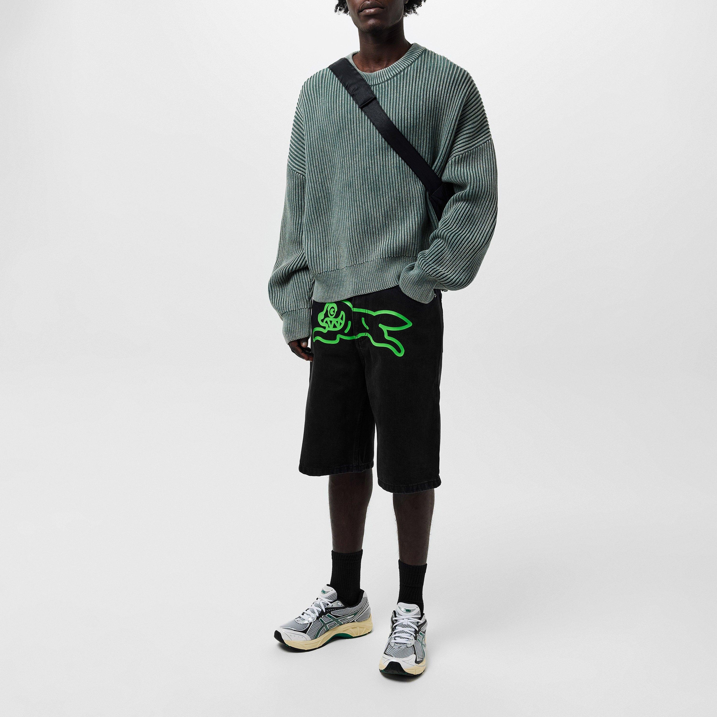 Black Denim - ICECREAM - Men's Denim Shorts - 6