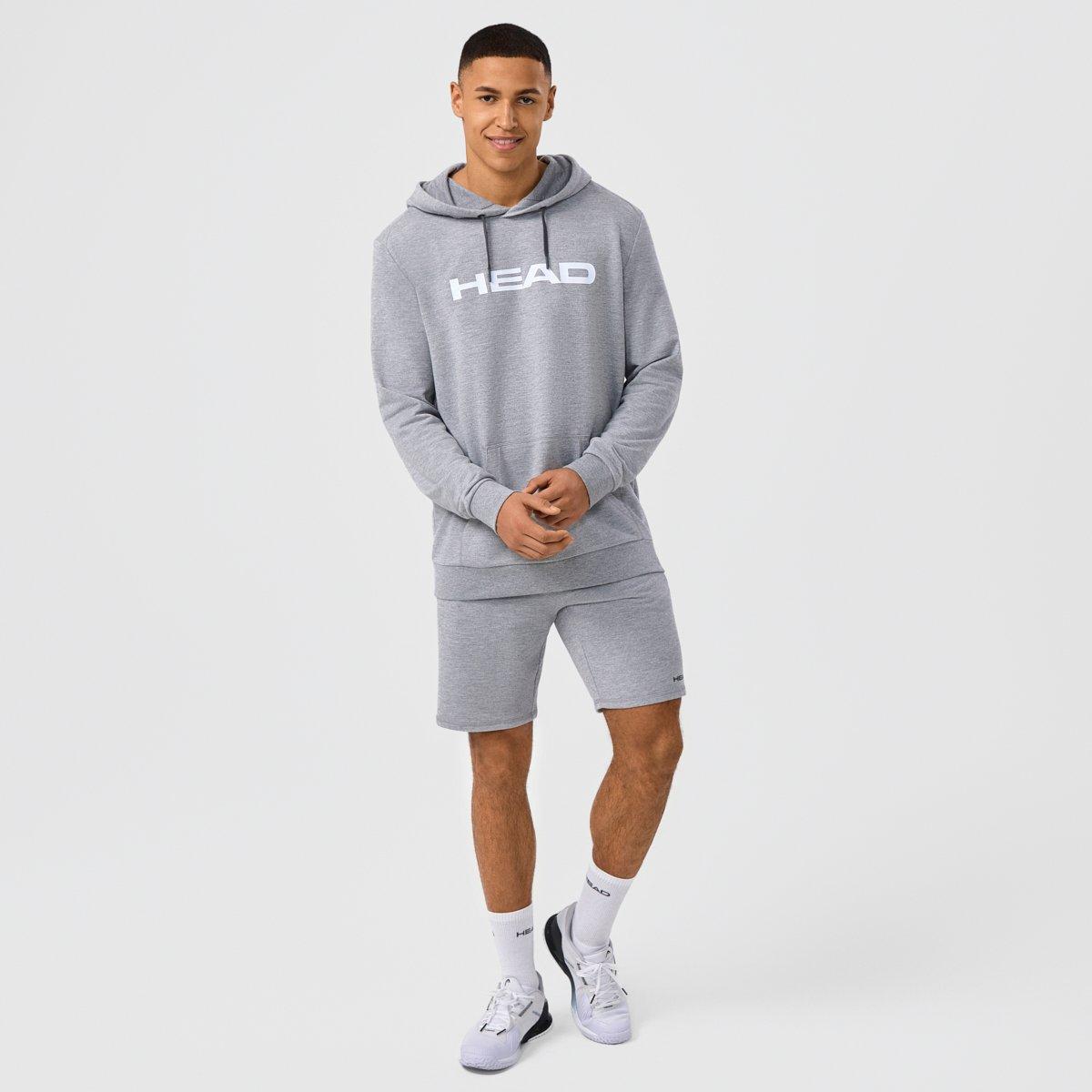 Siva Melange - HEAD - Club Original Cotton French Terry Long Sleeve Performance Tennis Jacket - 3