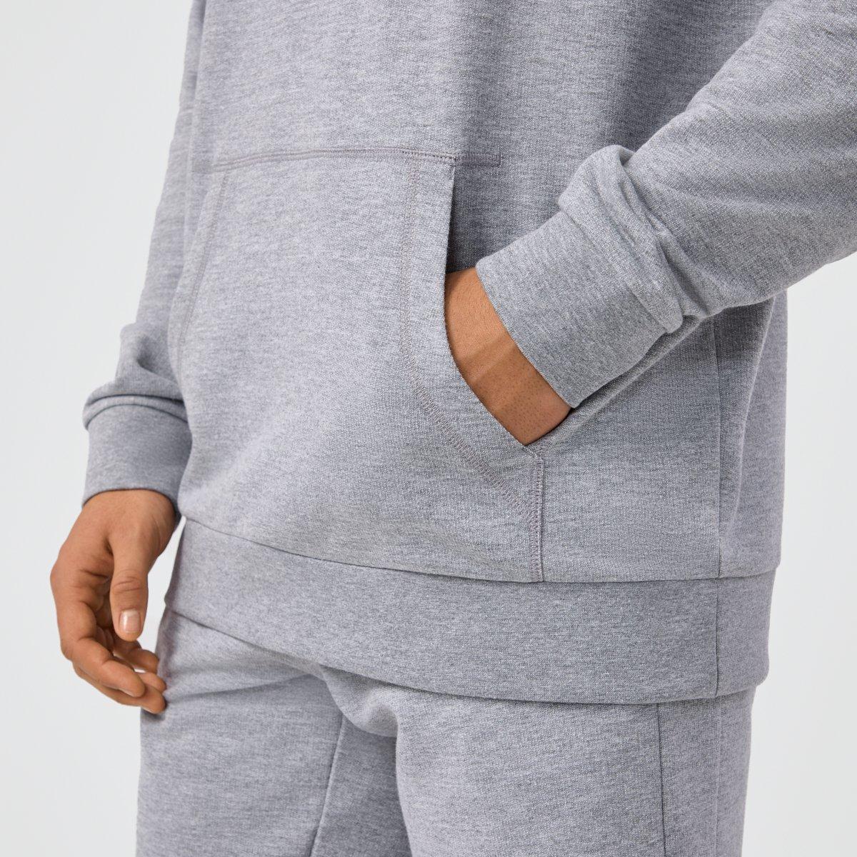 Siva Melange - HEAD - Club Original Cotton French Terry Long Sleeve Performance Tennis Jacket - 5