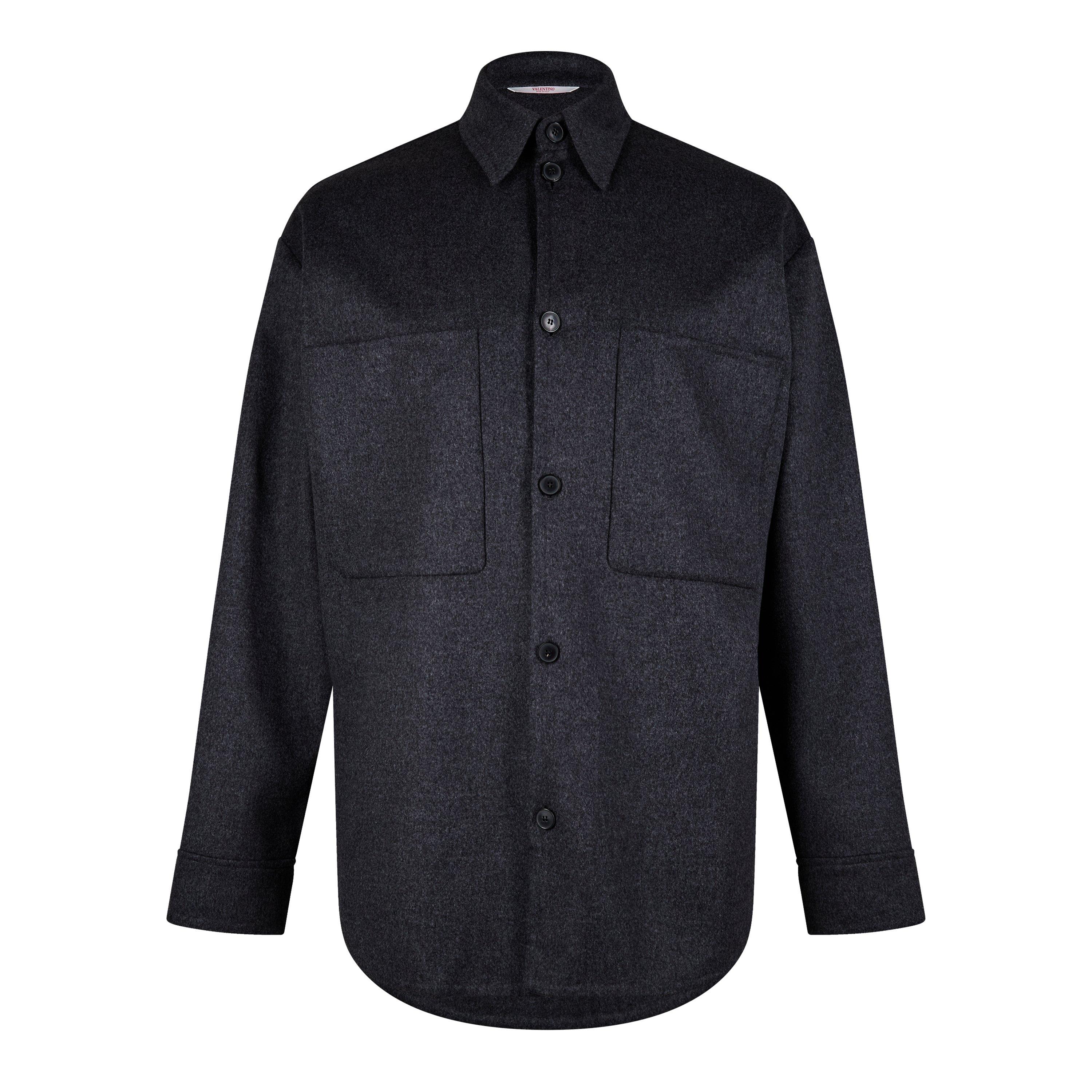 Grigio - Valentino - Men's Val Giubbino Military-Inspired Field Jacket - 1