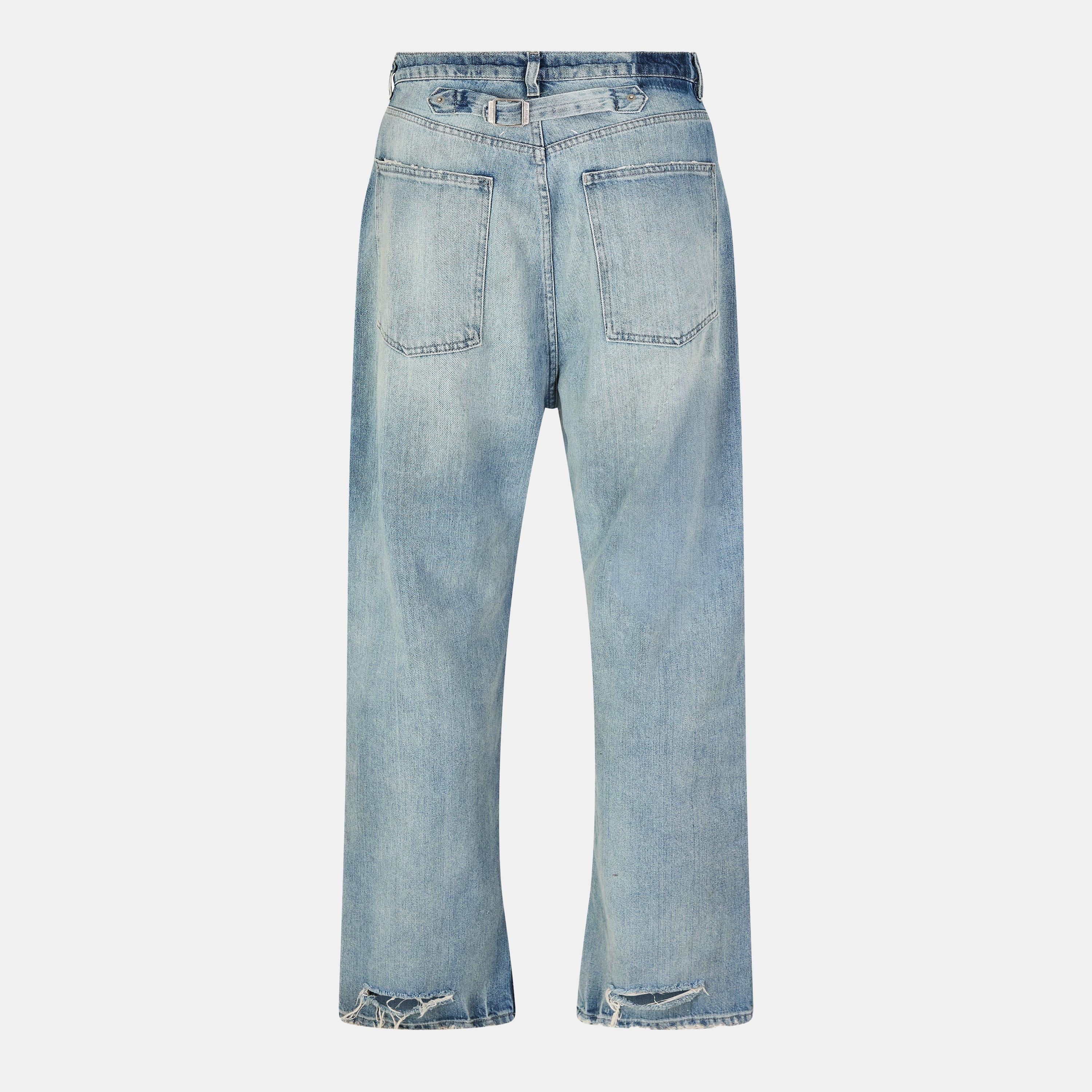 Iight blue - Maison Margiela - Men's Straight Leg Jeans - 2
