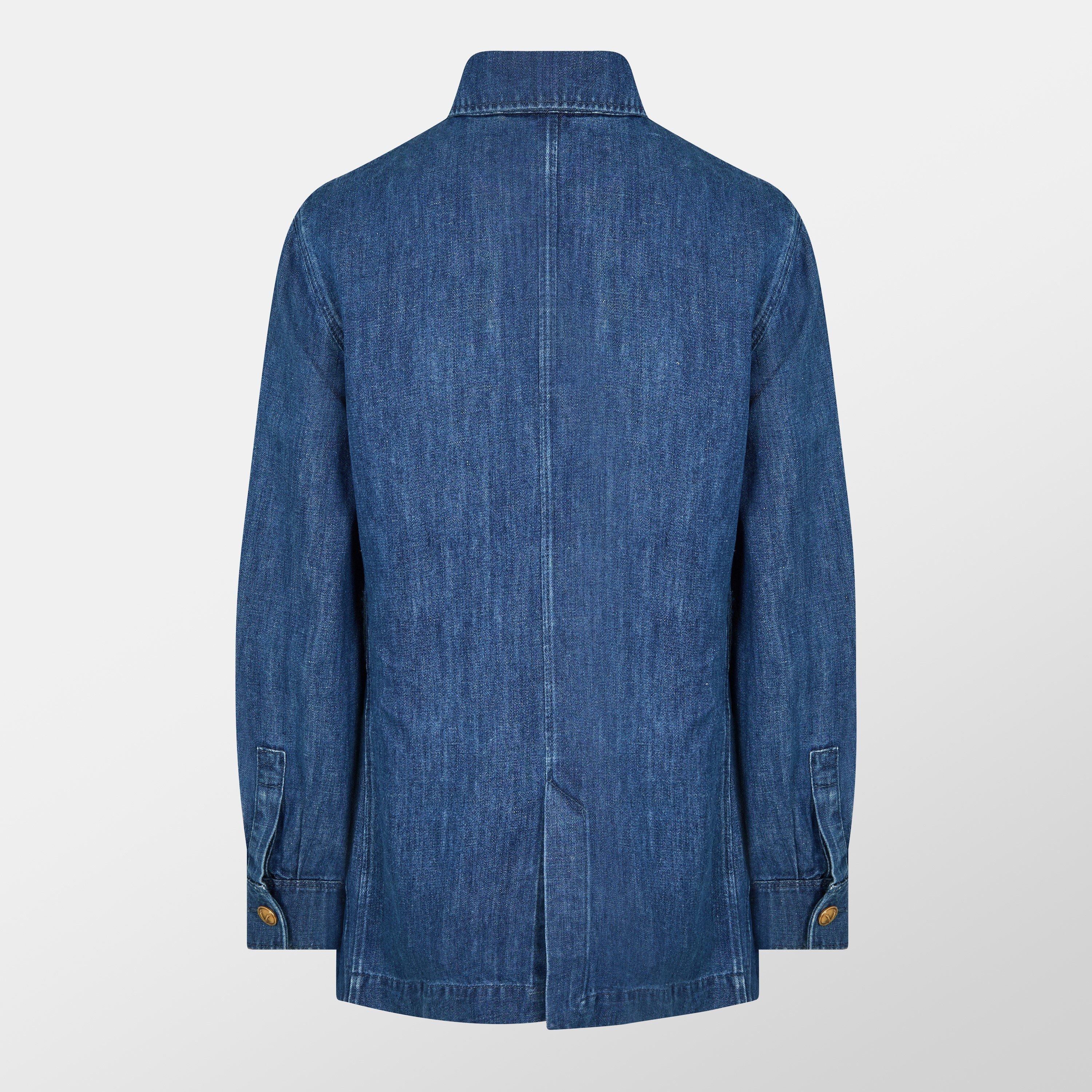 Medium Blue - Valentino - Denim Overshirt - 2