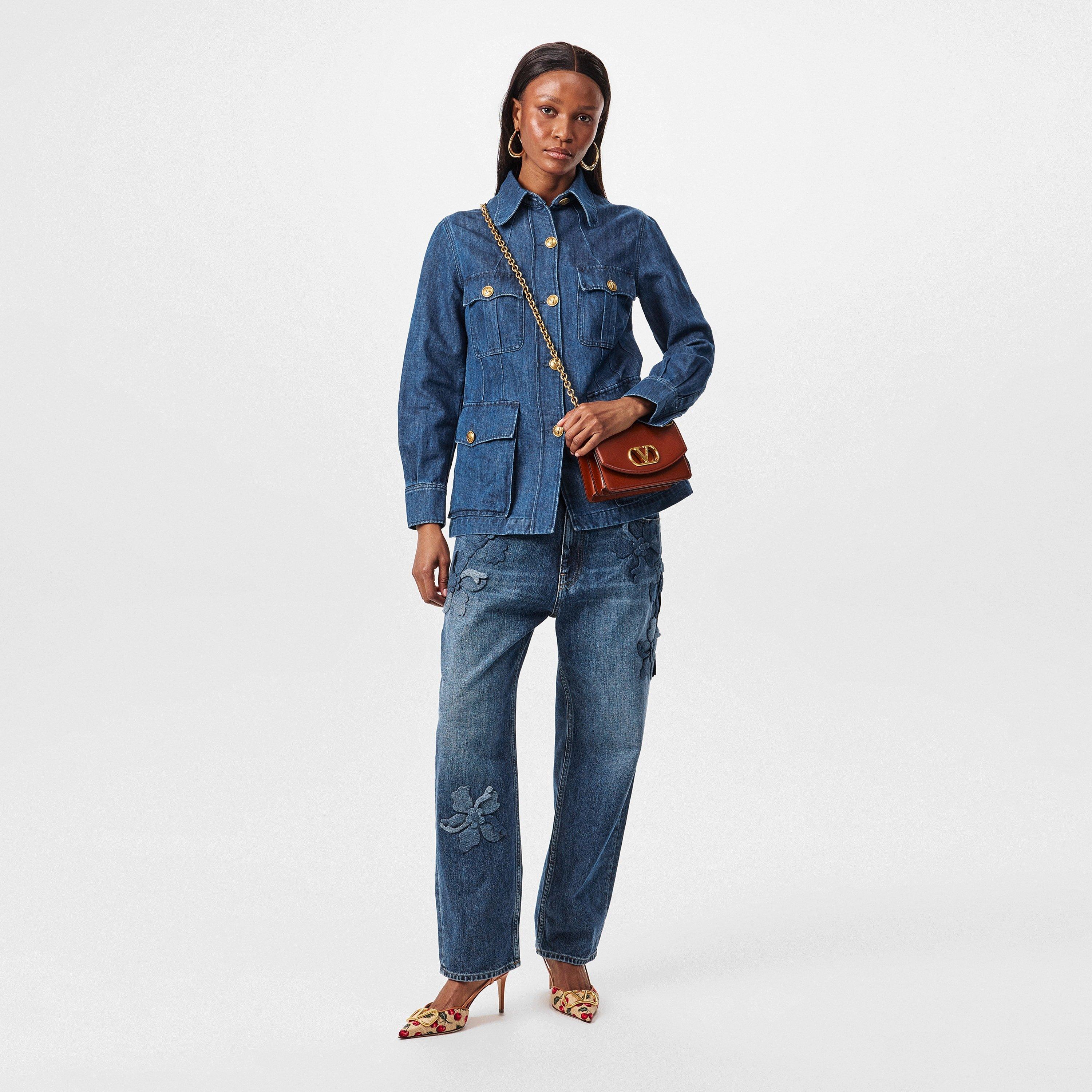 Medium Blue - Valentino - Denim Overshirt - 6