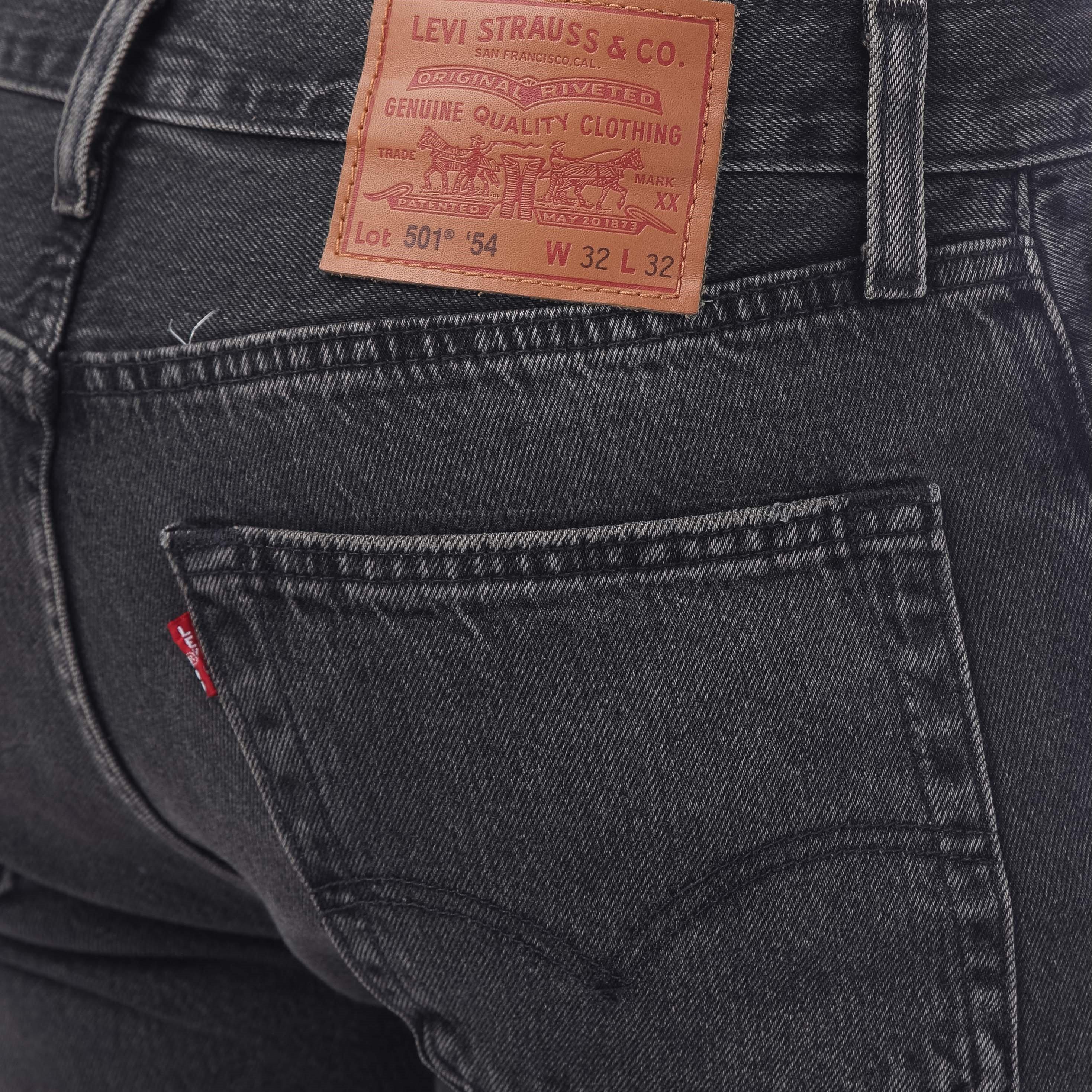 1954 Super Dx - Levis - Men's Black Destructed Straight Leg Jeans - 3