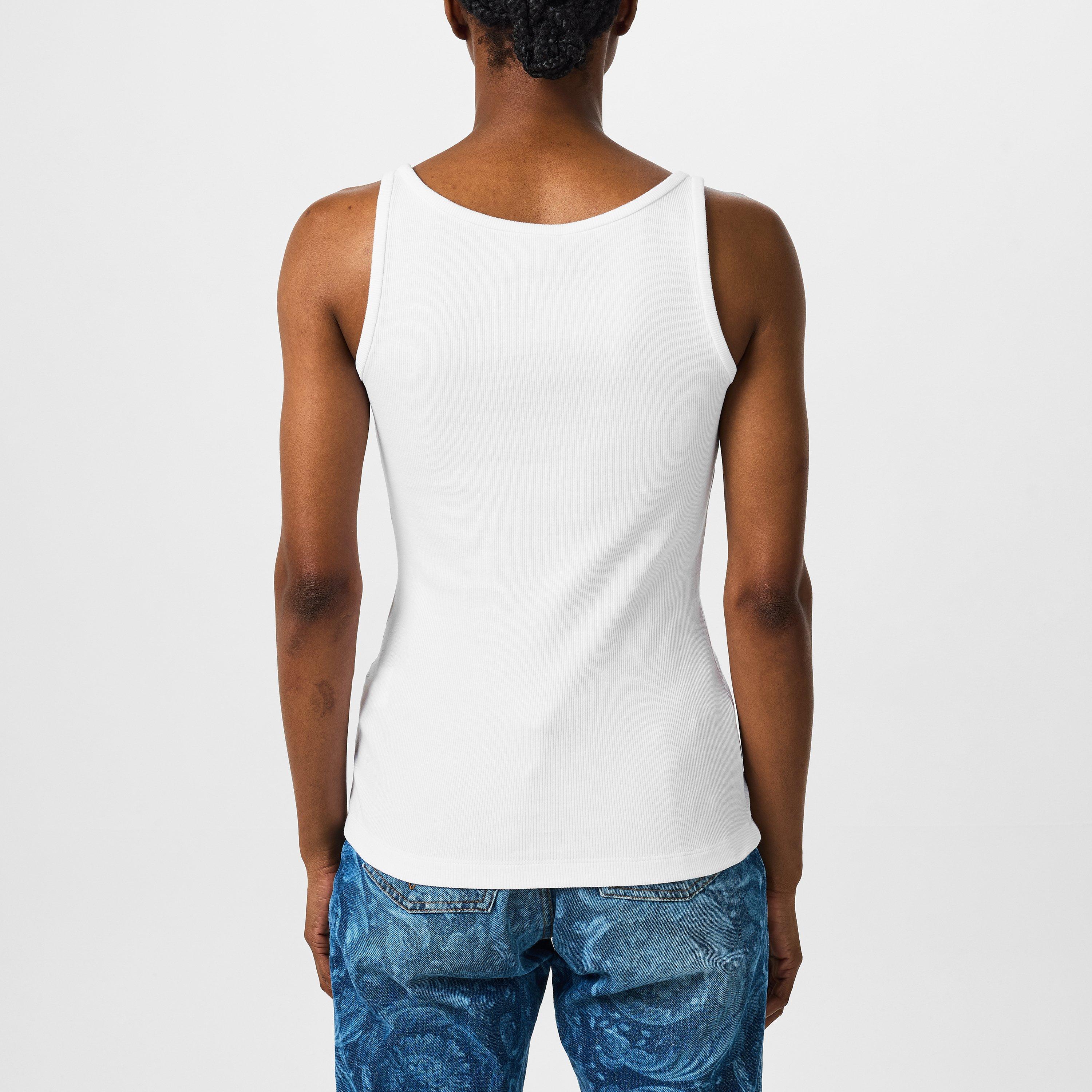 Optical White - Versace - Women's Ribbed Vest - 3