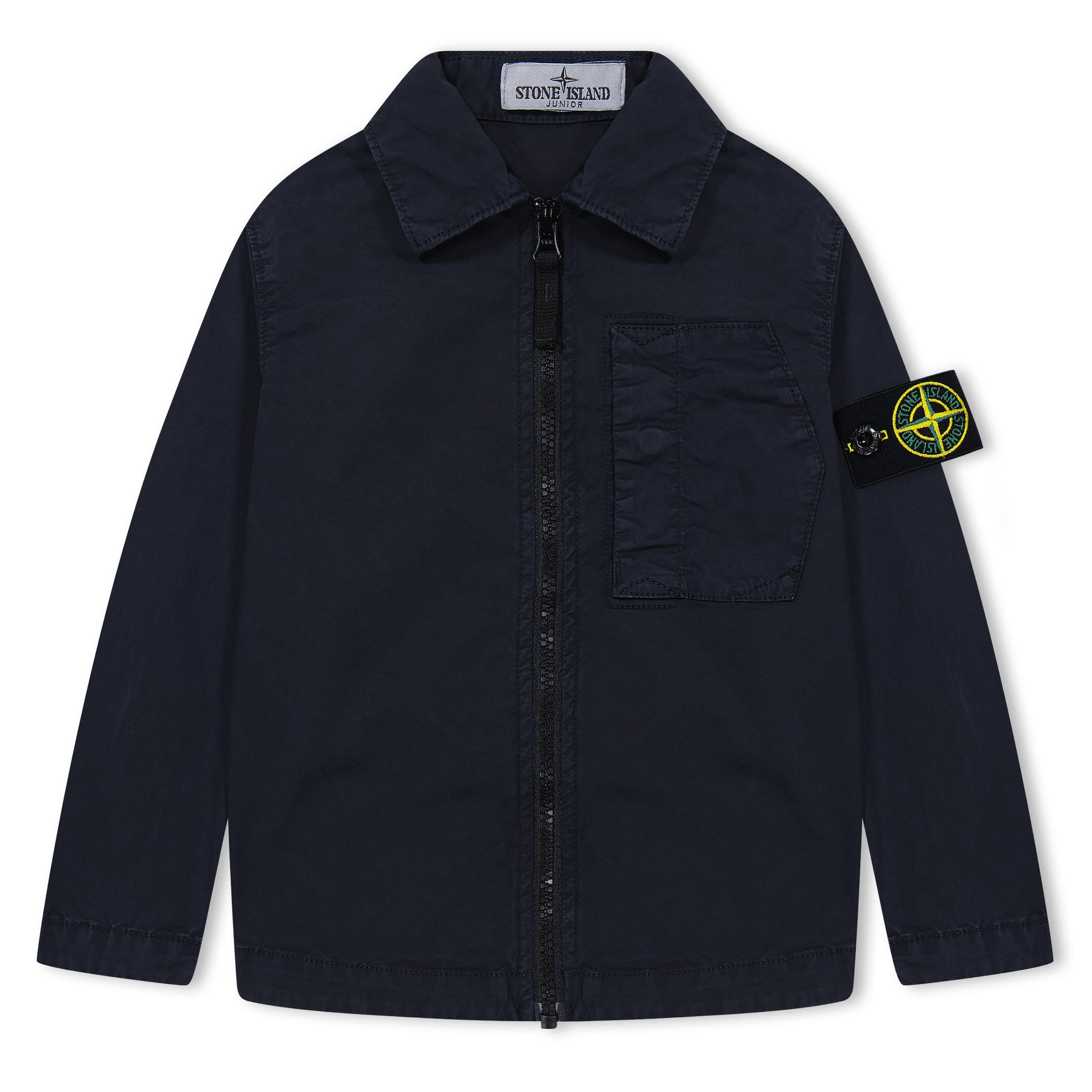 Stone Island Canvas Dyed Overshirt Junior Overshirts Cruise Fashion