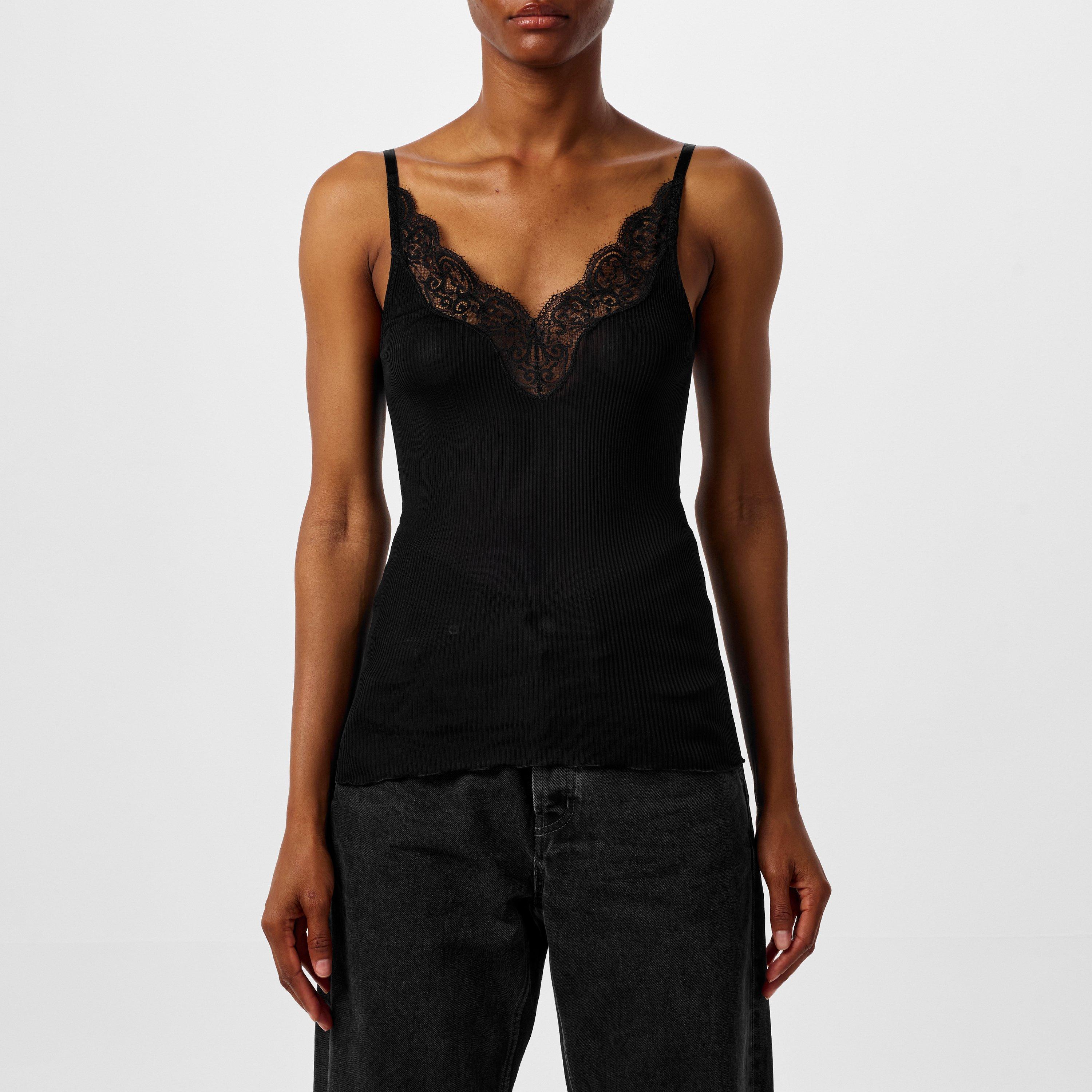 Noir - Saint Laurent - Laced Tank Top - 3
