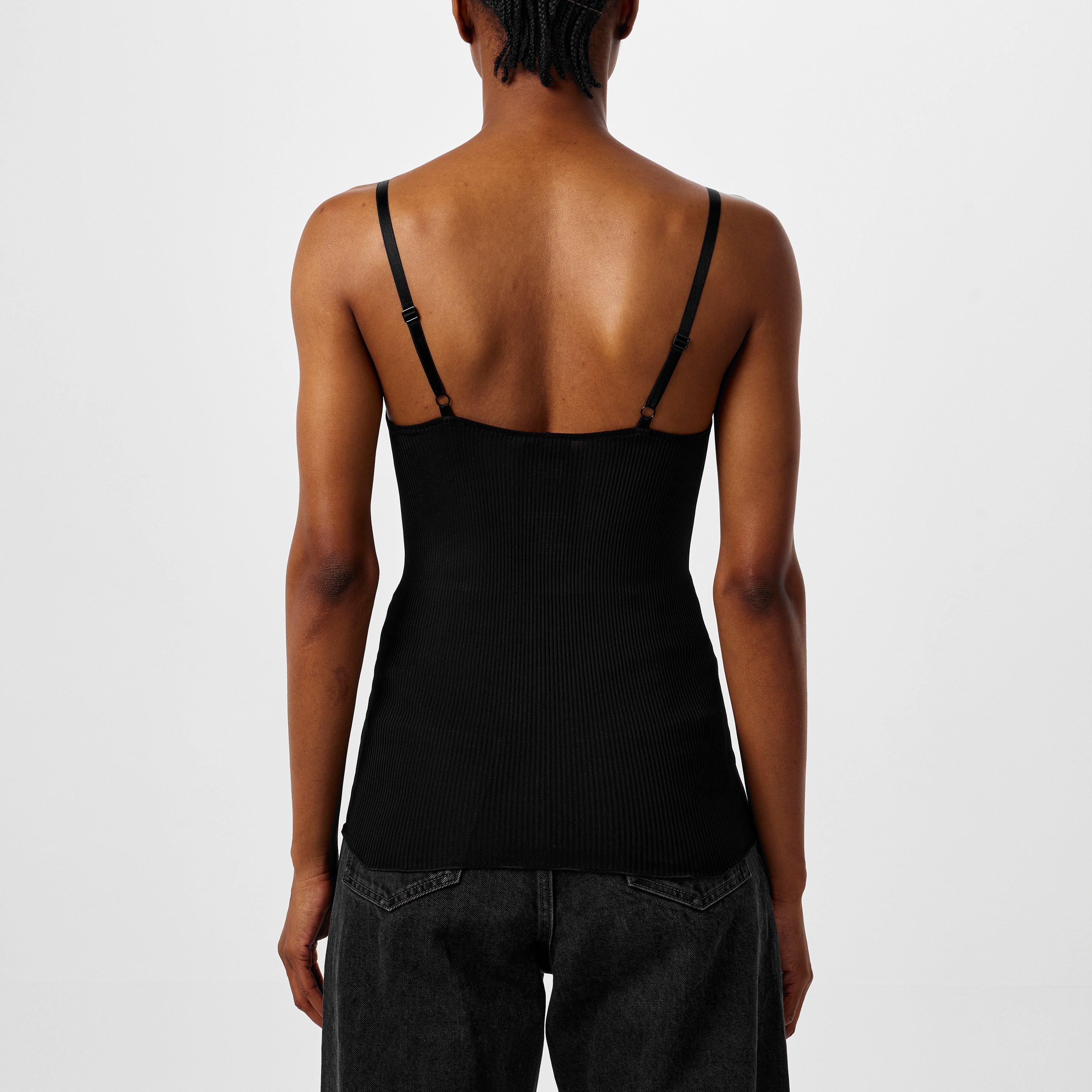 Noir - Saint Laurent - Laced Tank Top - 4