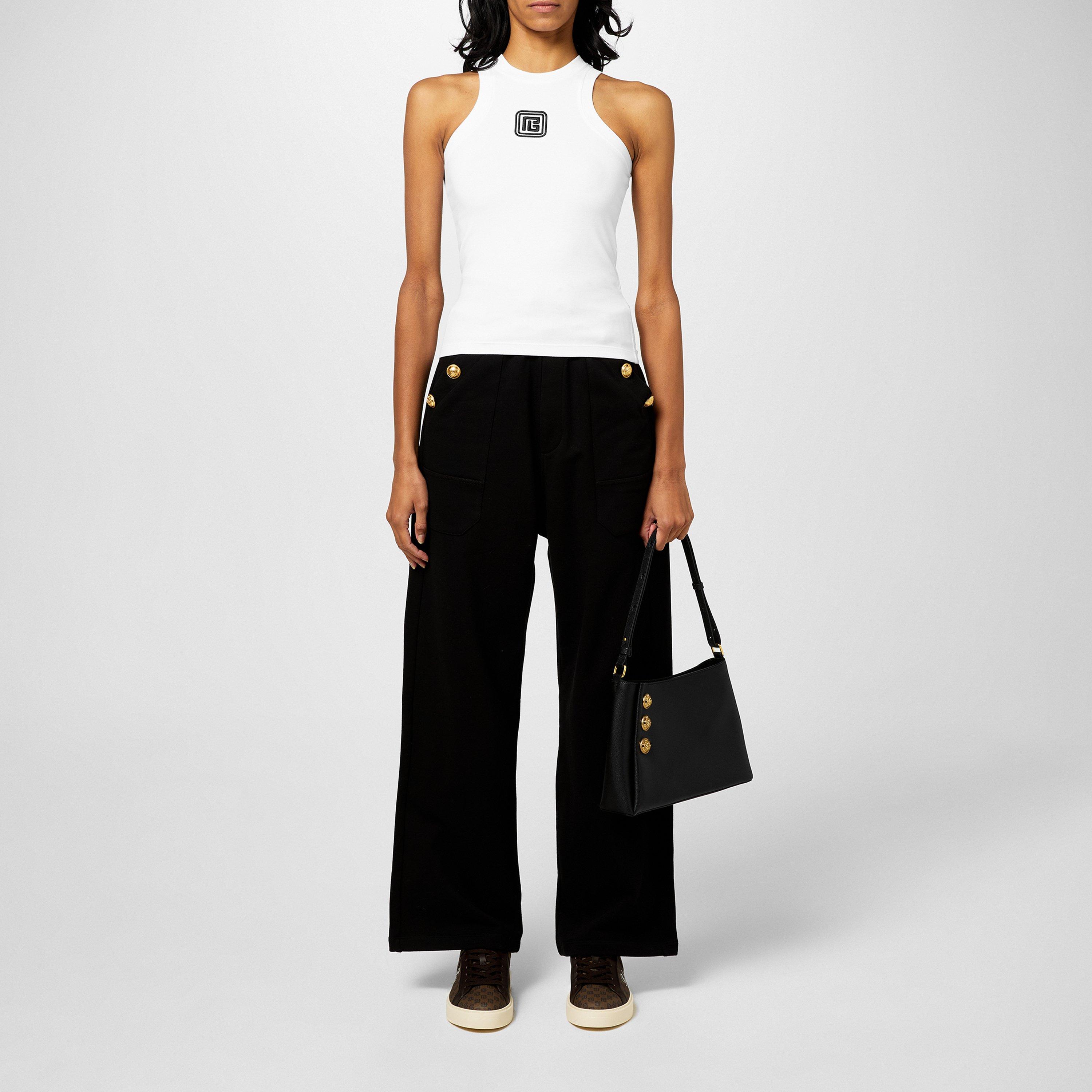 Blanc/Noir - Balmain - Retro Pb Tank Top - 4