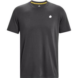 Under Armour gestreiftes T-Shirt mit Logo auf der Brust