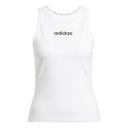 adidas Essentials Linear Slim Cotton Tank Top Womens