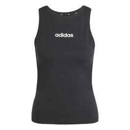 adidas Essentials Linear Slim Cotton Tank Top Womens