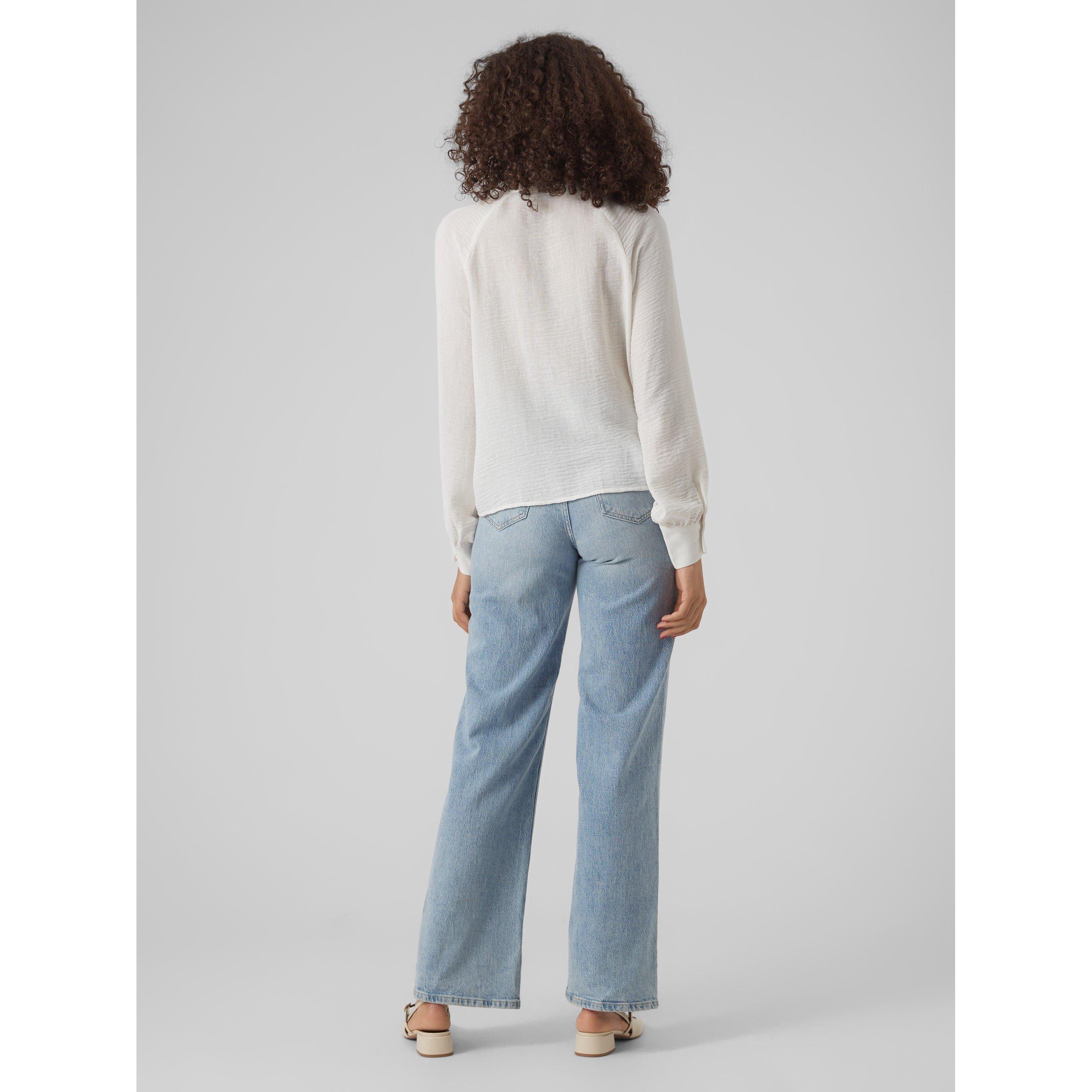 Blancanieves - Vero Moda - Women's Long-Sleeve V-Neck T-Shirt - 4