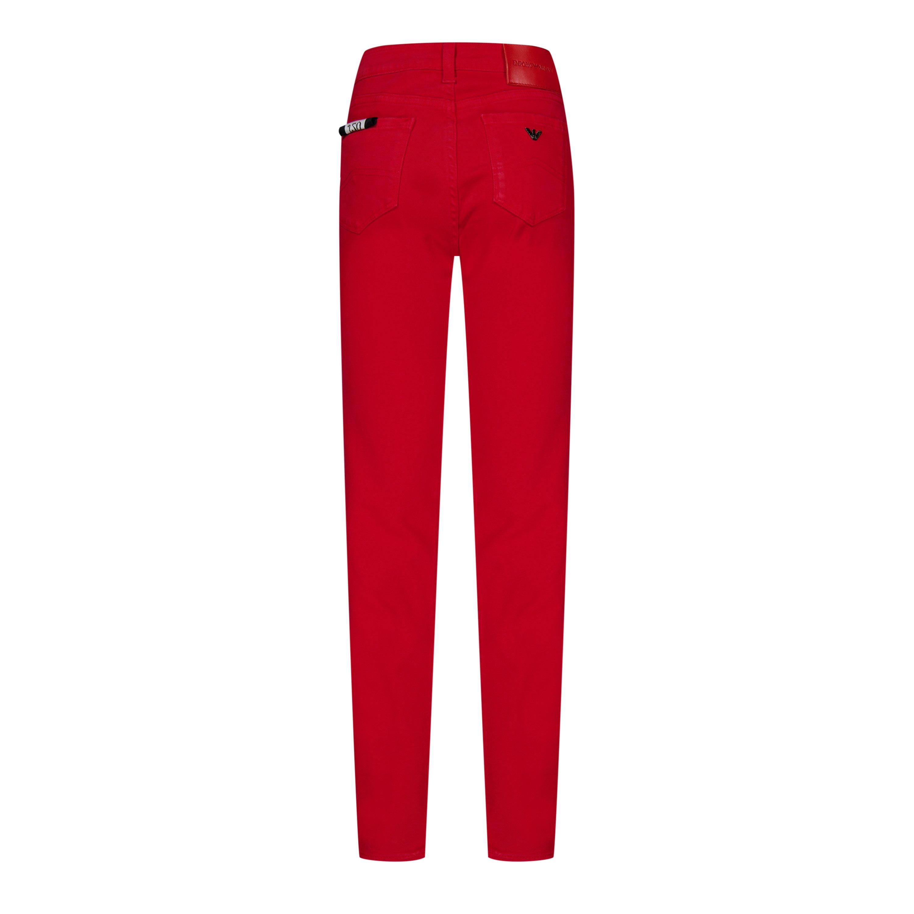 Coral Red - Emporio Armani - Women's Skinny Jeans - 2