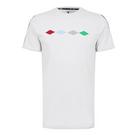 Allure - Castore - Fila Vit t-shirt med storfyrkantig logga - 1