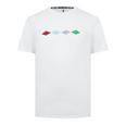 Fila Vit t-shirt med storfyrkantig logga