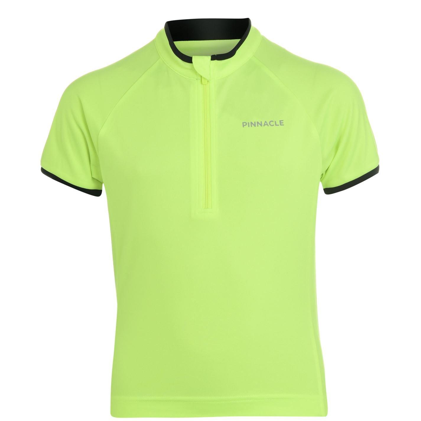 Pinnacle Boys Short Sleeve Cycling Jersey Junior - Yellow - 7-8 Years