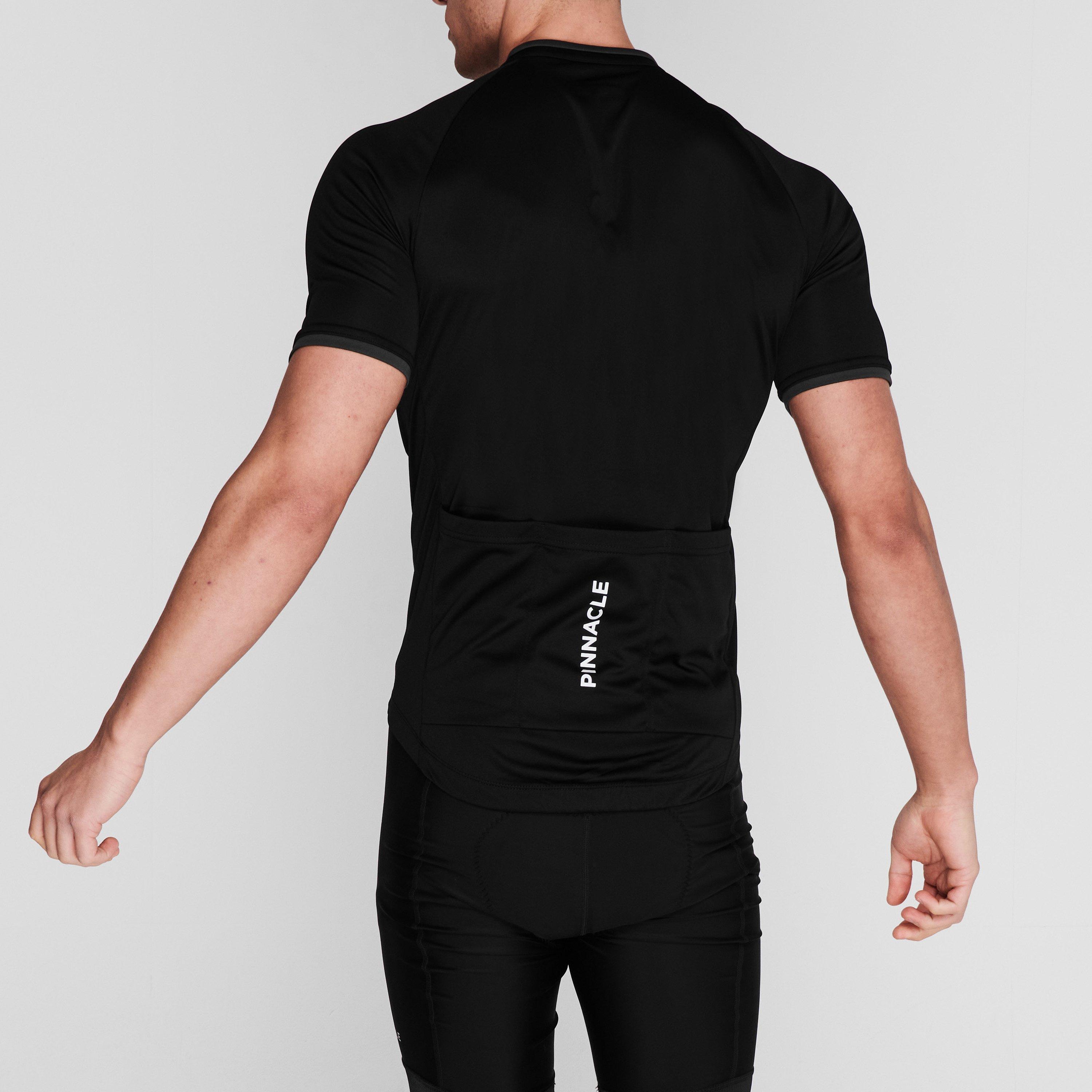 Crna - Pinnacle - Cycling Short Sleeve Jersey Mens - 4