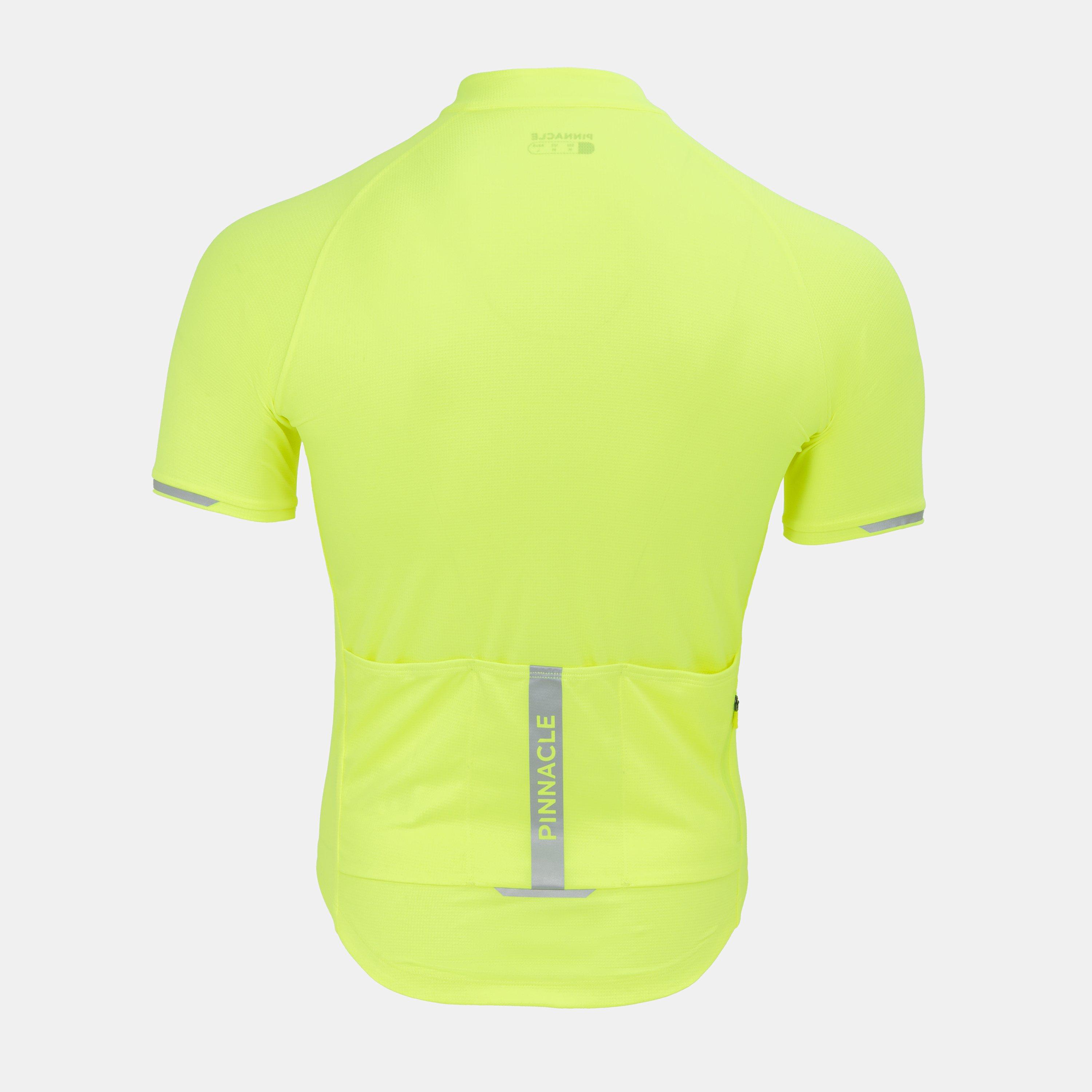 Yellow - Pinnacle - Cycling Short Sleeve Jersey Mens - 2