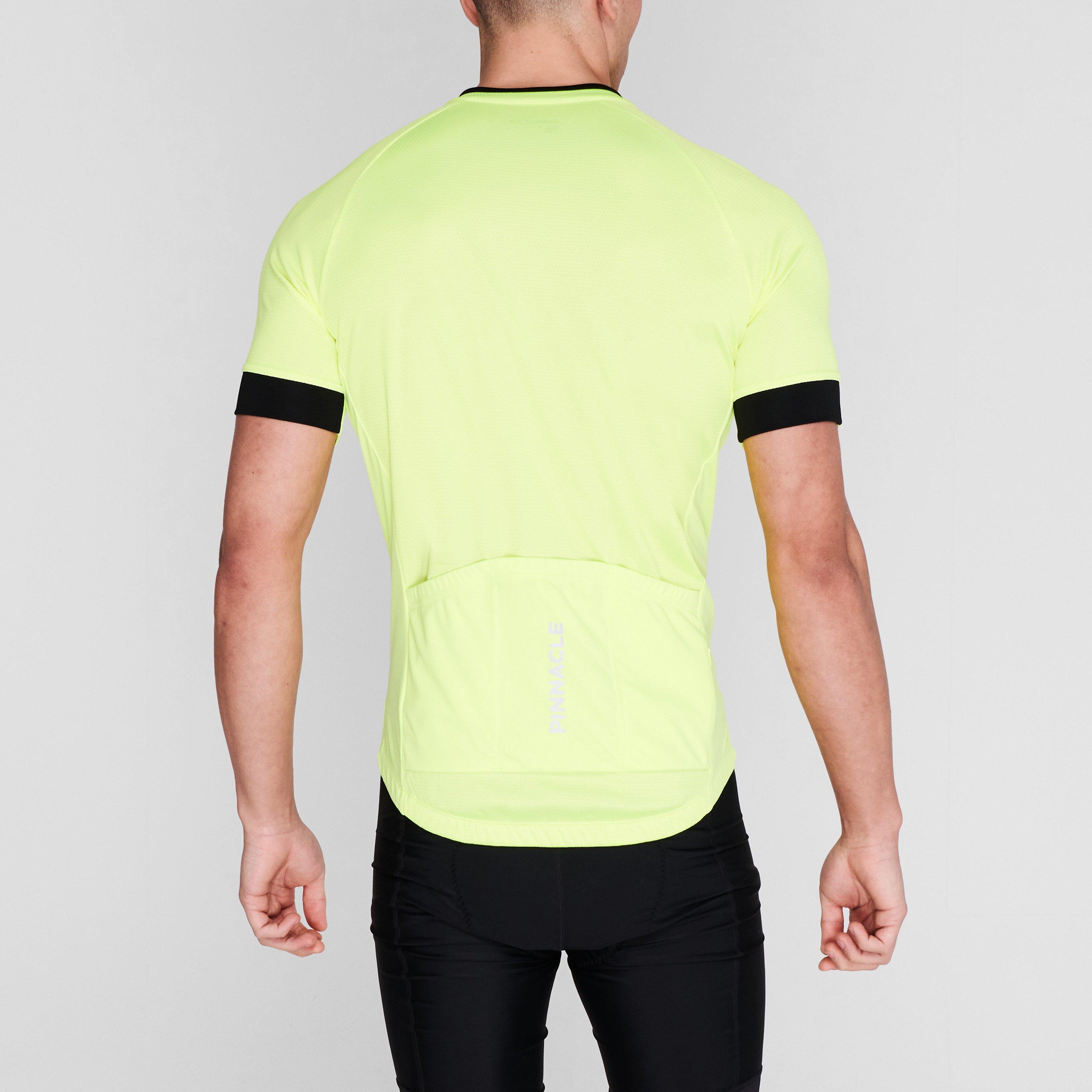 Yellow - Pinnacle - Race Short Sleeve Cycling Top Mens - 4