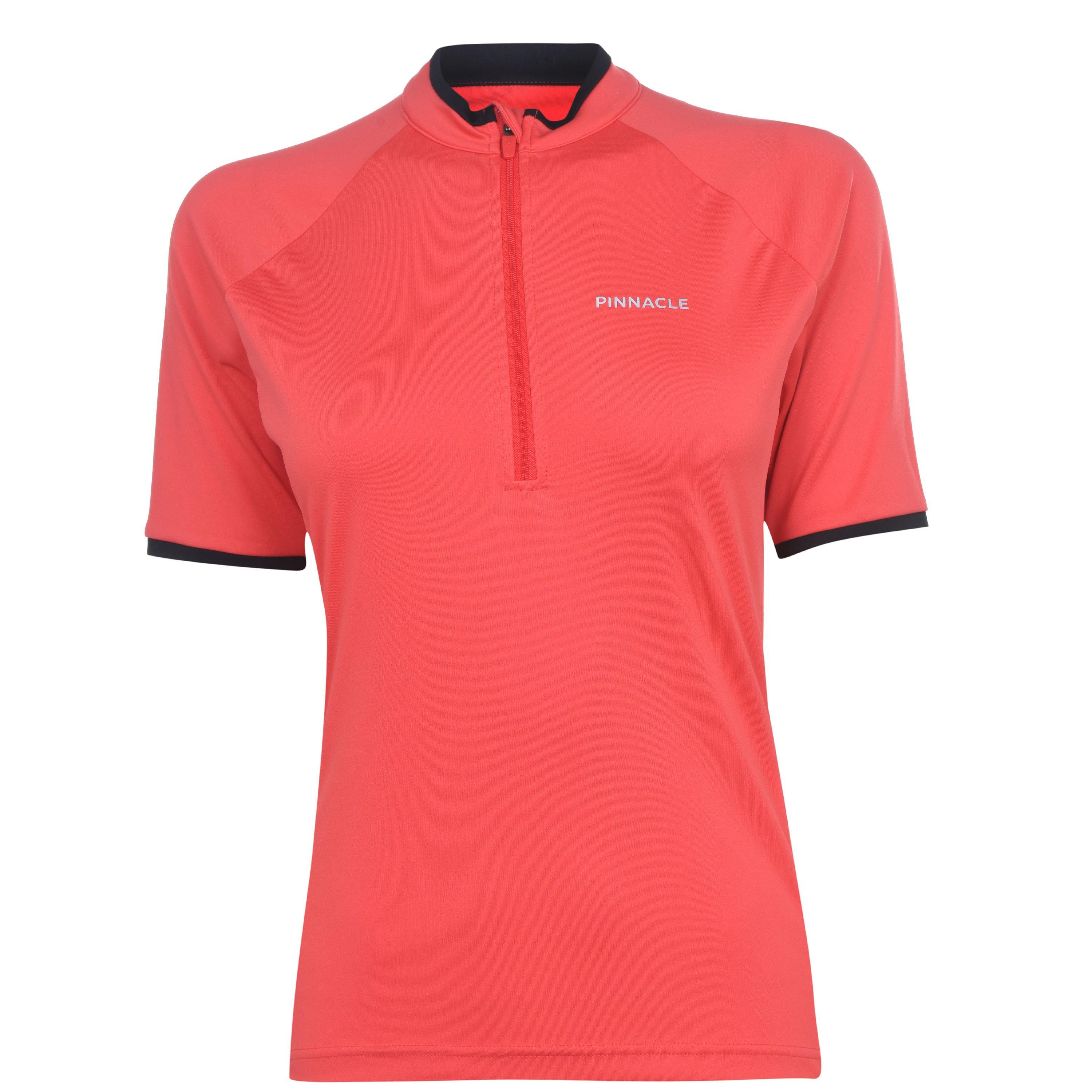 Pinnacle Women's Short Sleeve Cycling Jersey - Coral - 16 (XL)