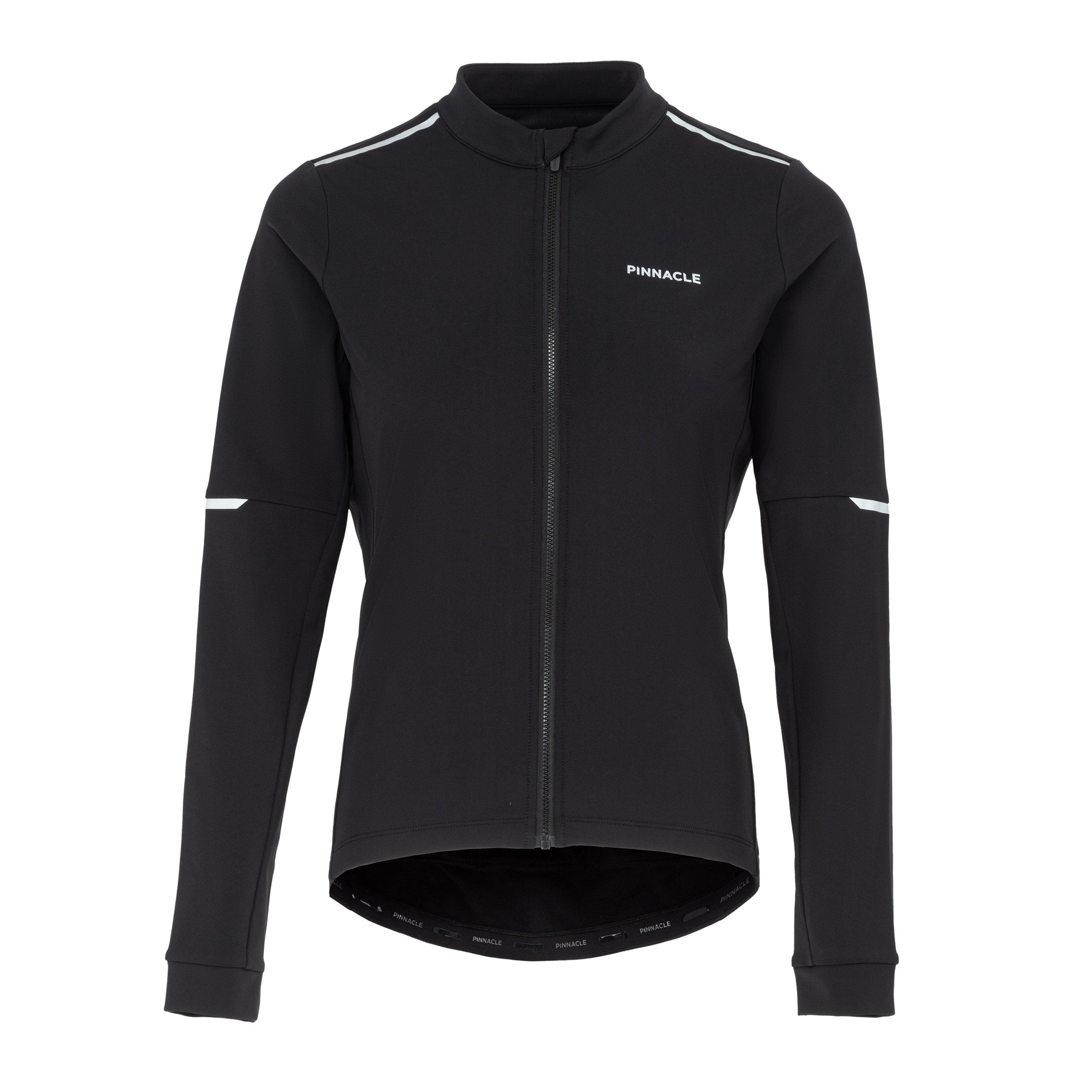 Pinnacle Women's Thermal Long Sleeve Cycling Jersey - Black - 16 (XL)