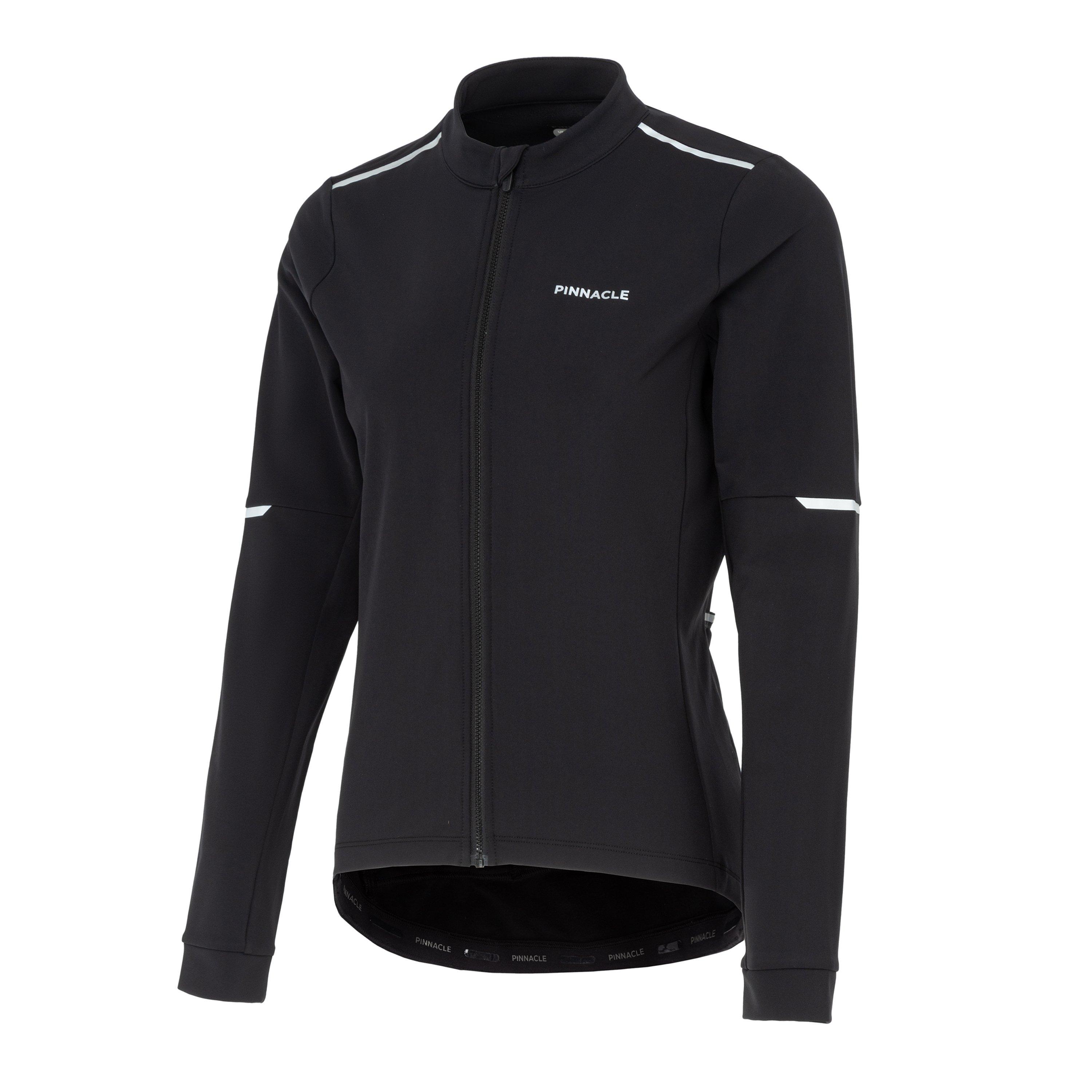 Black - Pinnacle - Thermal Long Sleeve Cycling Jersey Ladies - 2