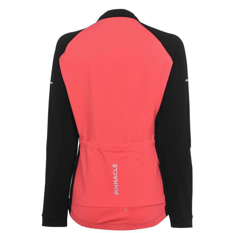 Coral - Pinnacle - Thermal Long Sleeve Cycling Jersey Ladies - 6