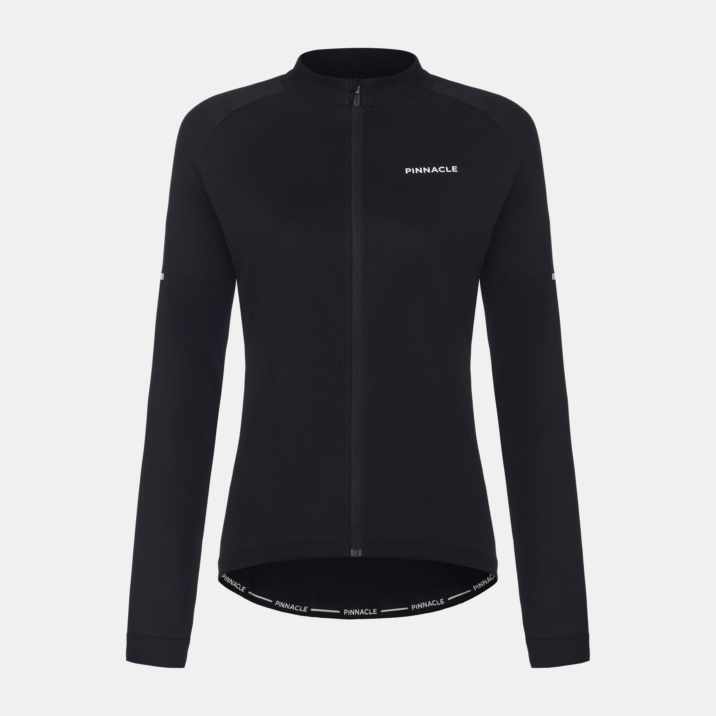 Black - Pinnacle - Long Sleeve Cycling Jersey Ladies - 1