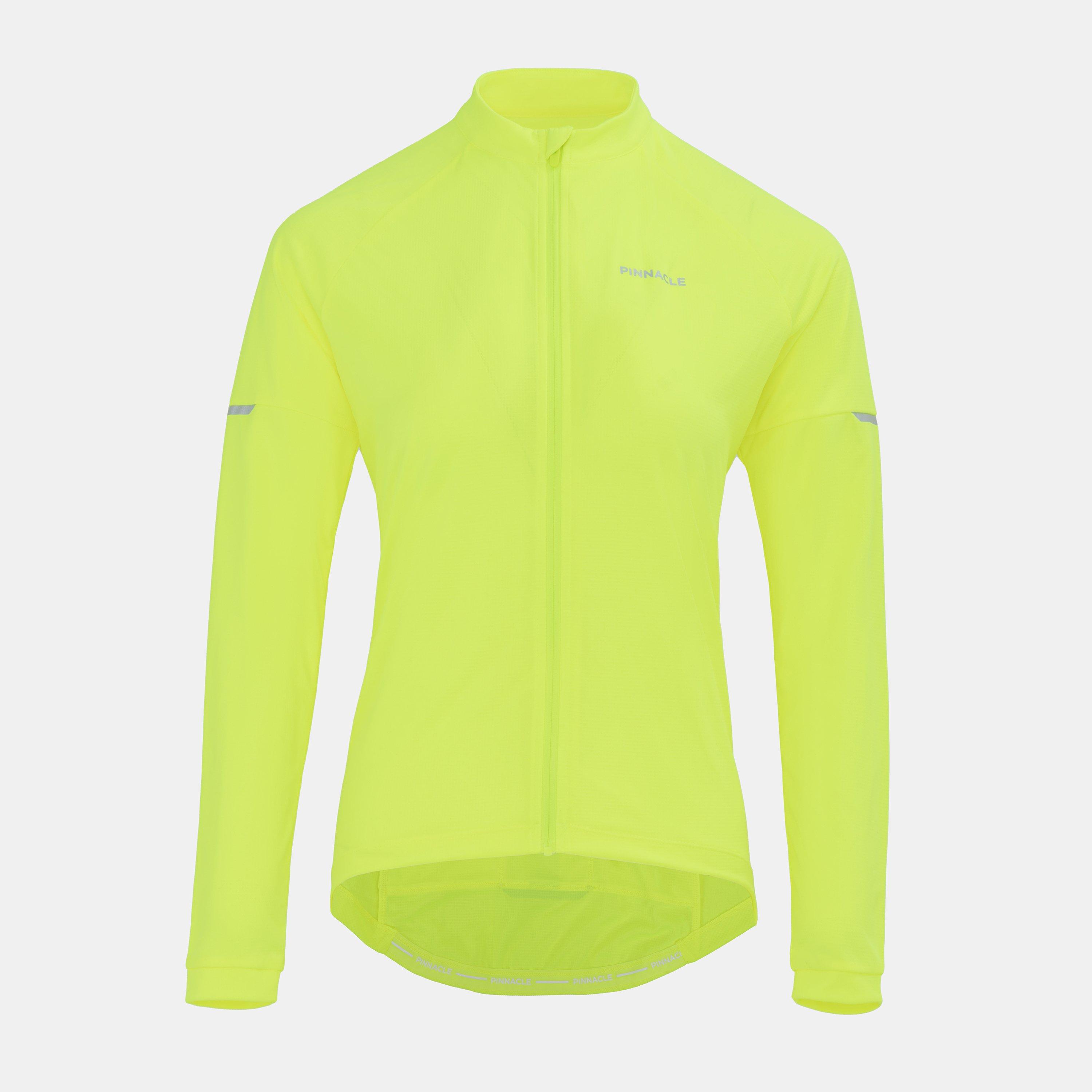 Pinnacle Women's Long Sleeve Cycling Jersey - Yellow - 12 (M)
