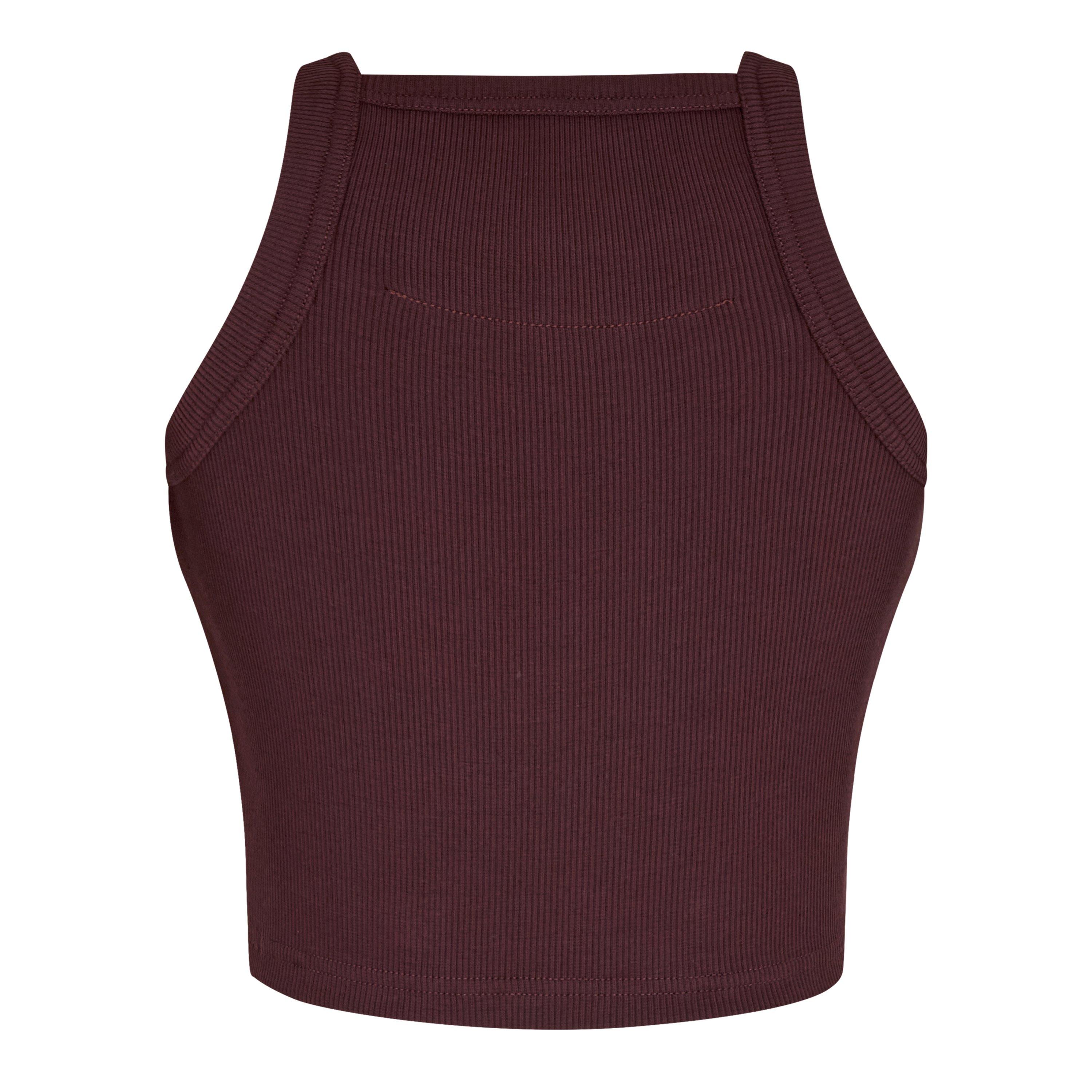 Russet Brown - GIVENCHY - 4g Plaque Cropped Tank Top - 2