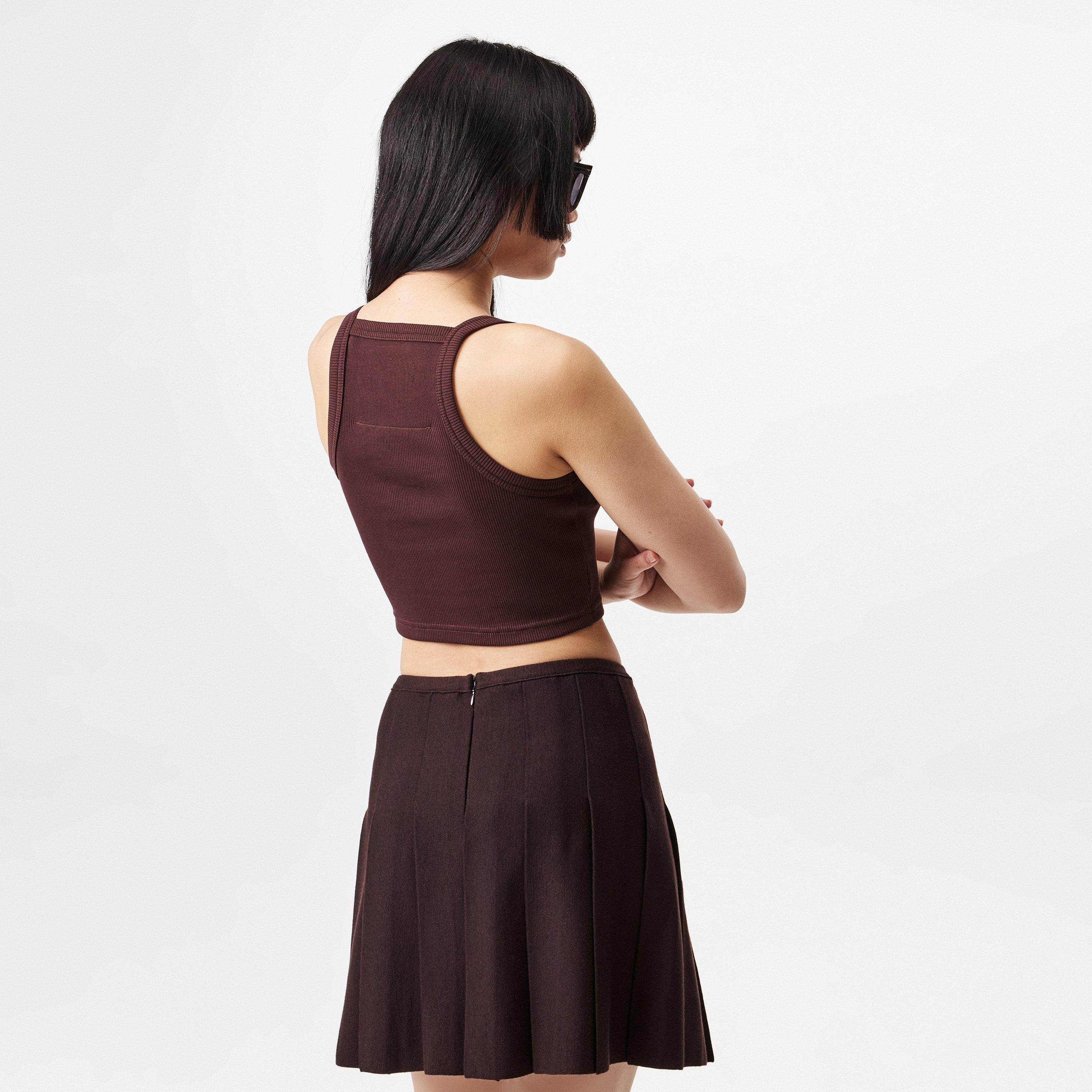 Russet Brown - GIVENCHY - 4g Plaque Cropped Tank Top - 4