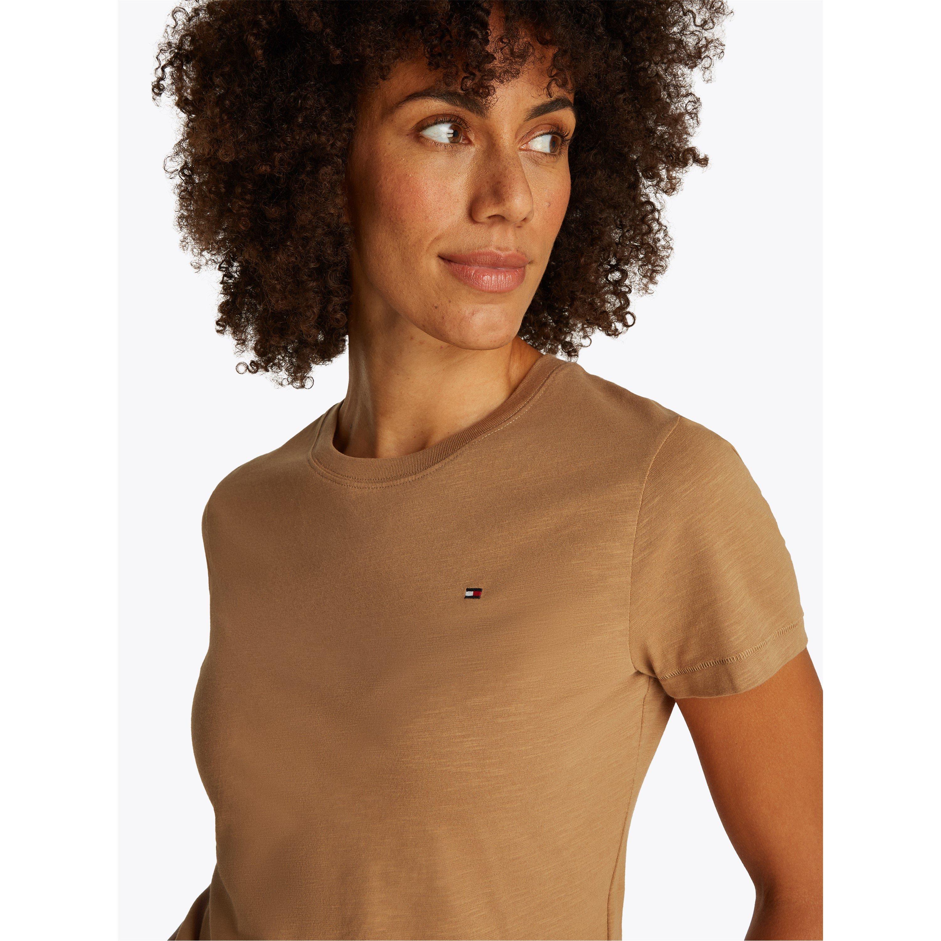 Safari Canvas - Tommy Hilfiger - Women's Slim Slub Long-Sleeve T-Shirt - 4